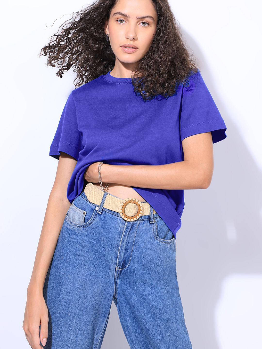 Blue Organic Cotton T-Shirt