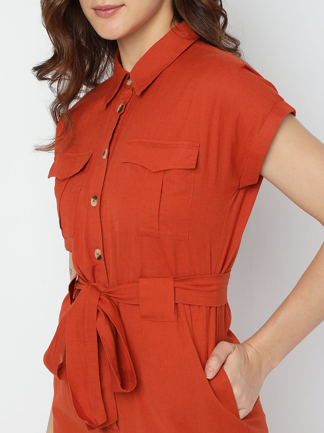 Rust Jumpsuit