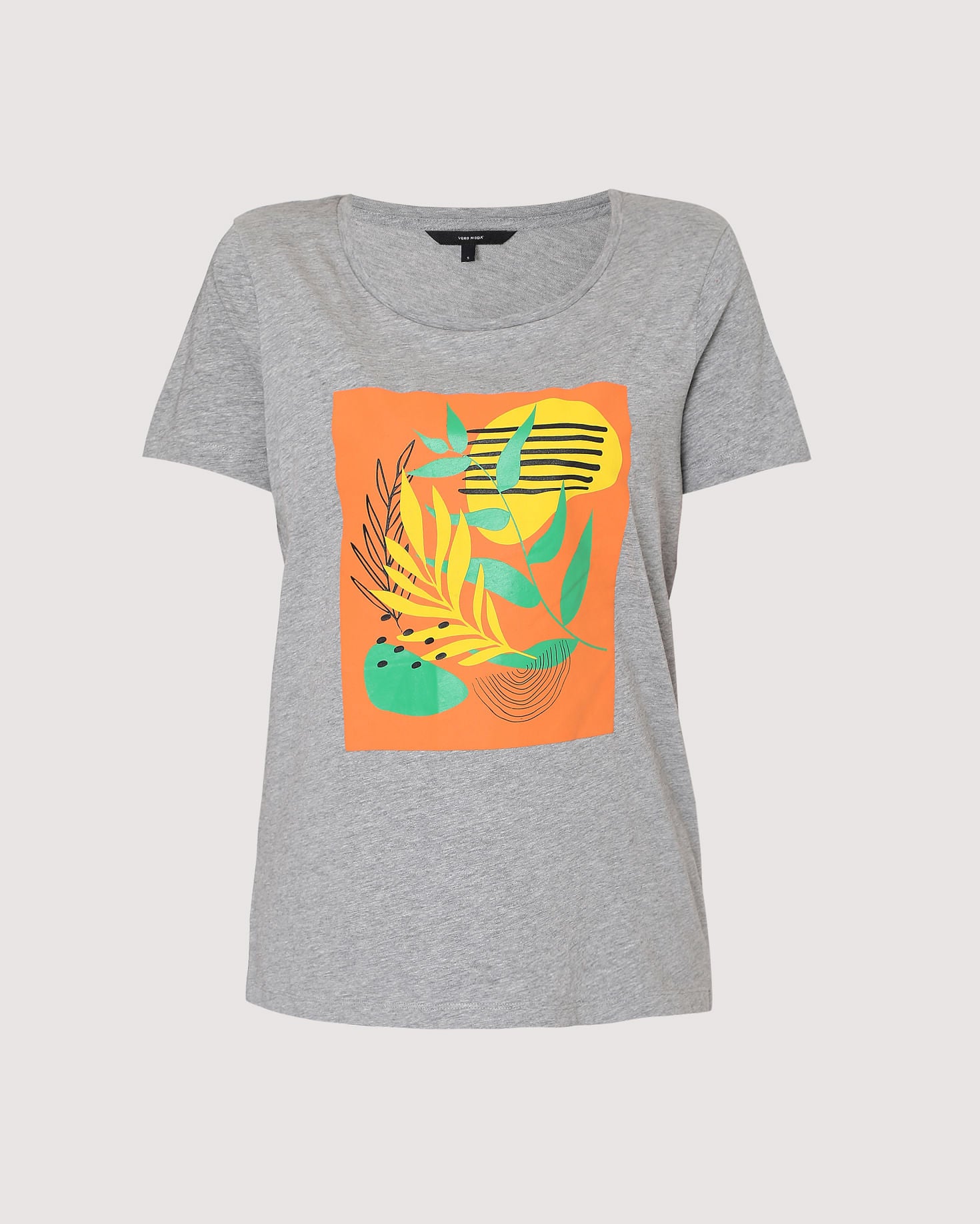 Grey Graphic Print T-Shirt