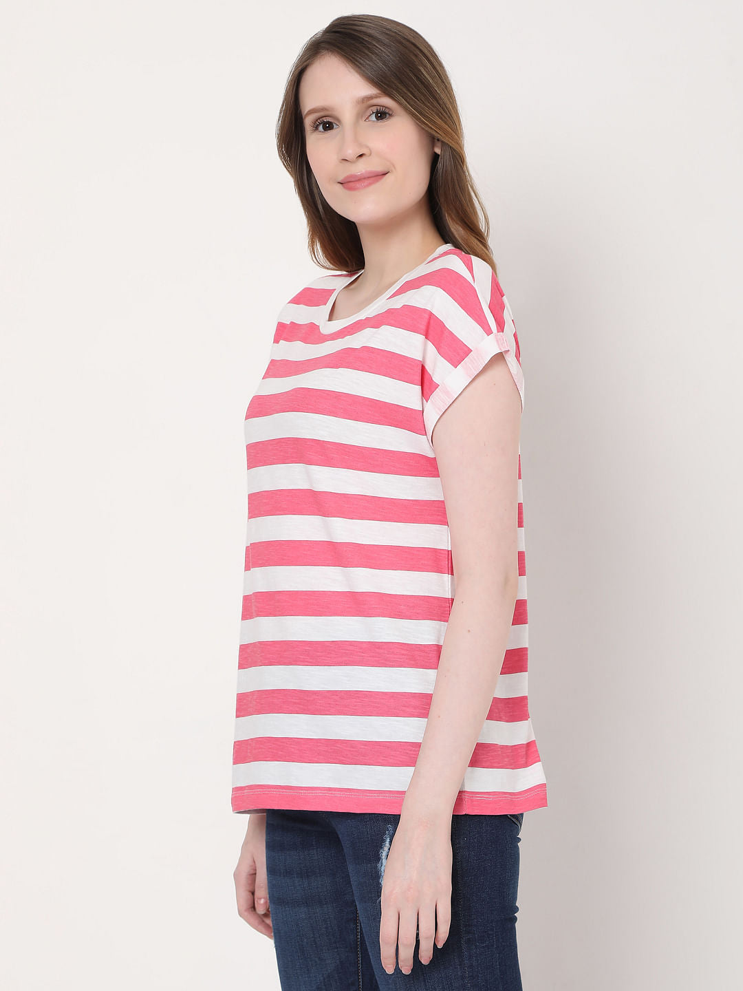 Pink Striped T-Shirt