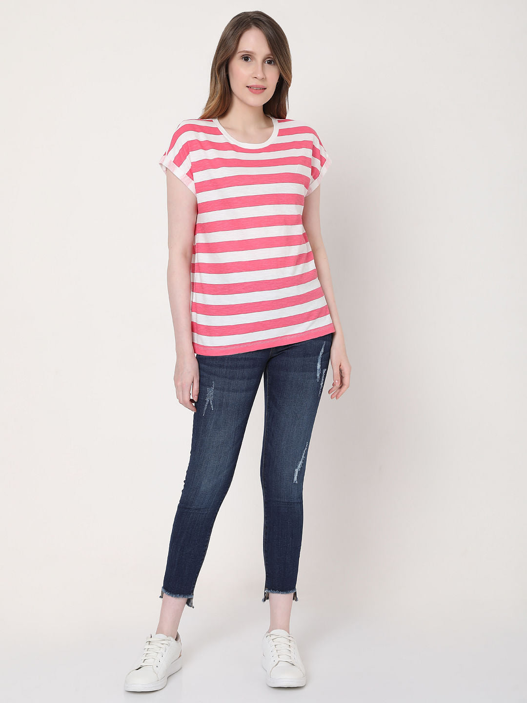 Pink Striped T-Shirt