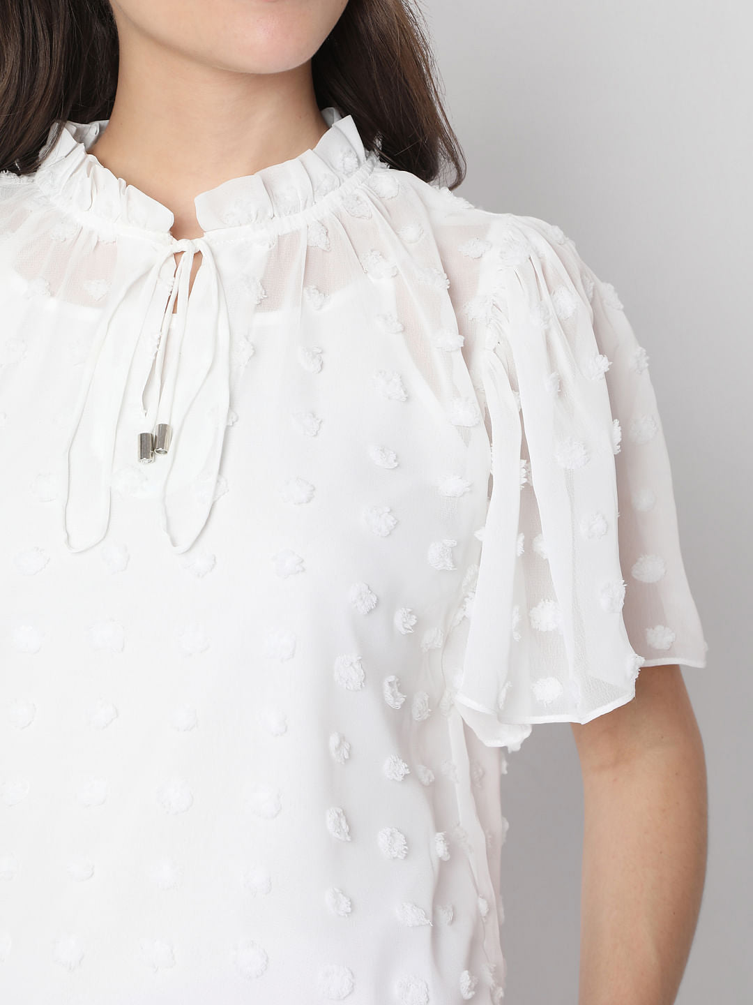 White Dobby Top