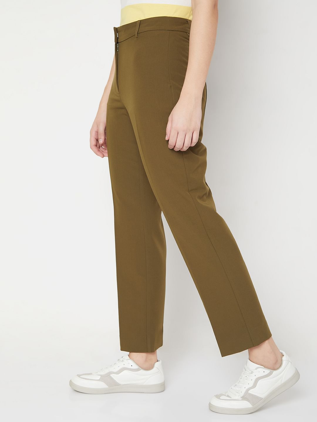 Green High Waist Trousers