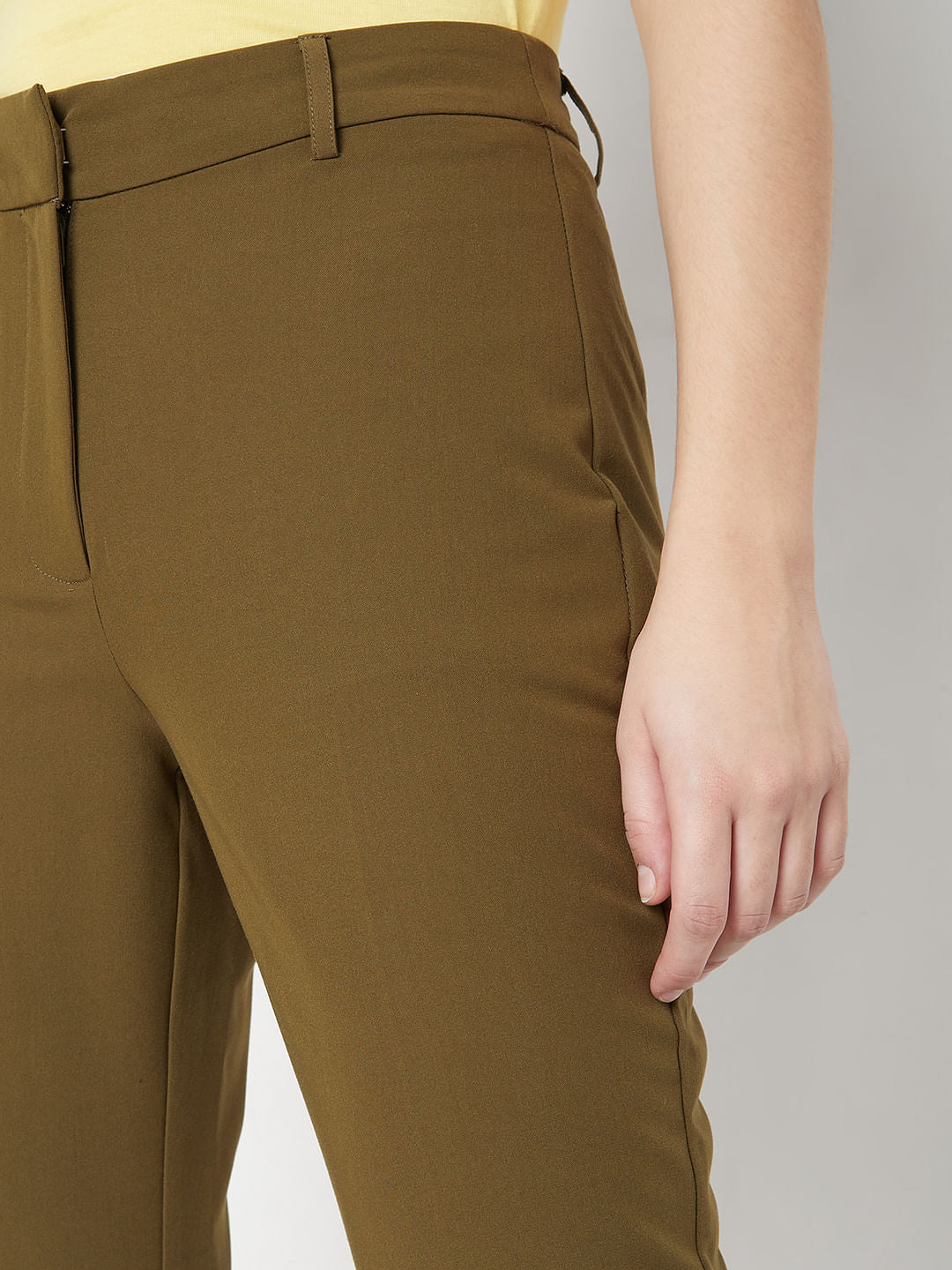 Green High Waist Trousers