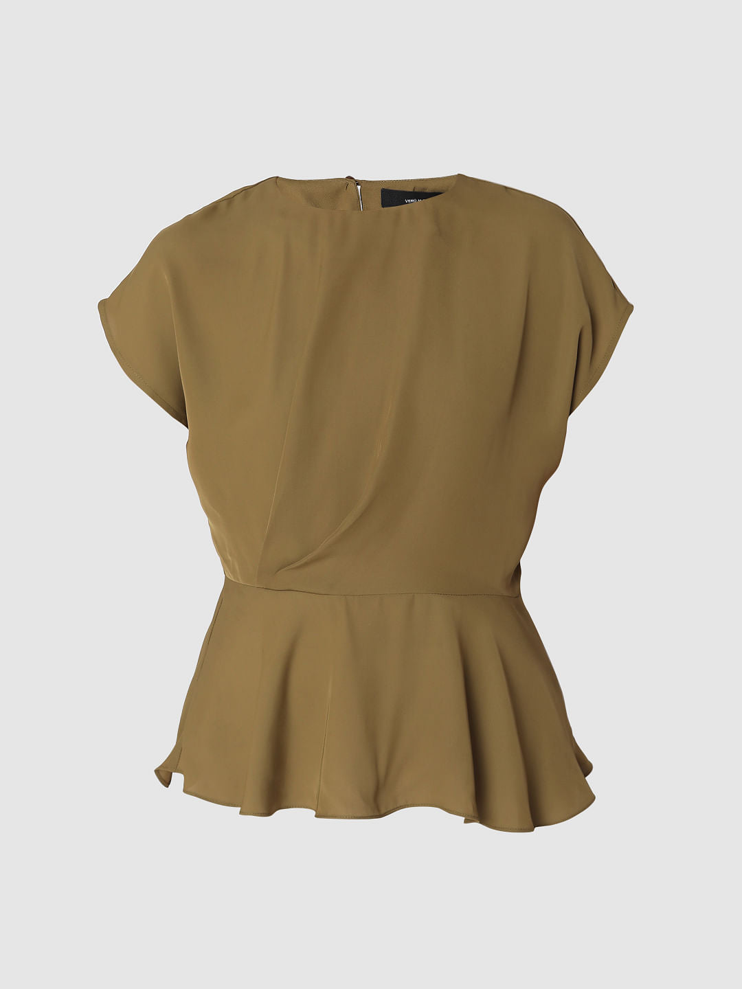 Green Peplum Top