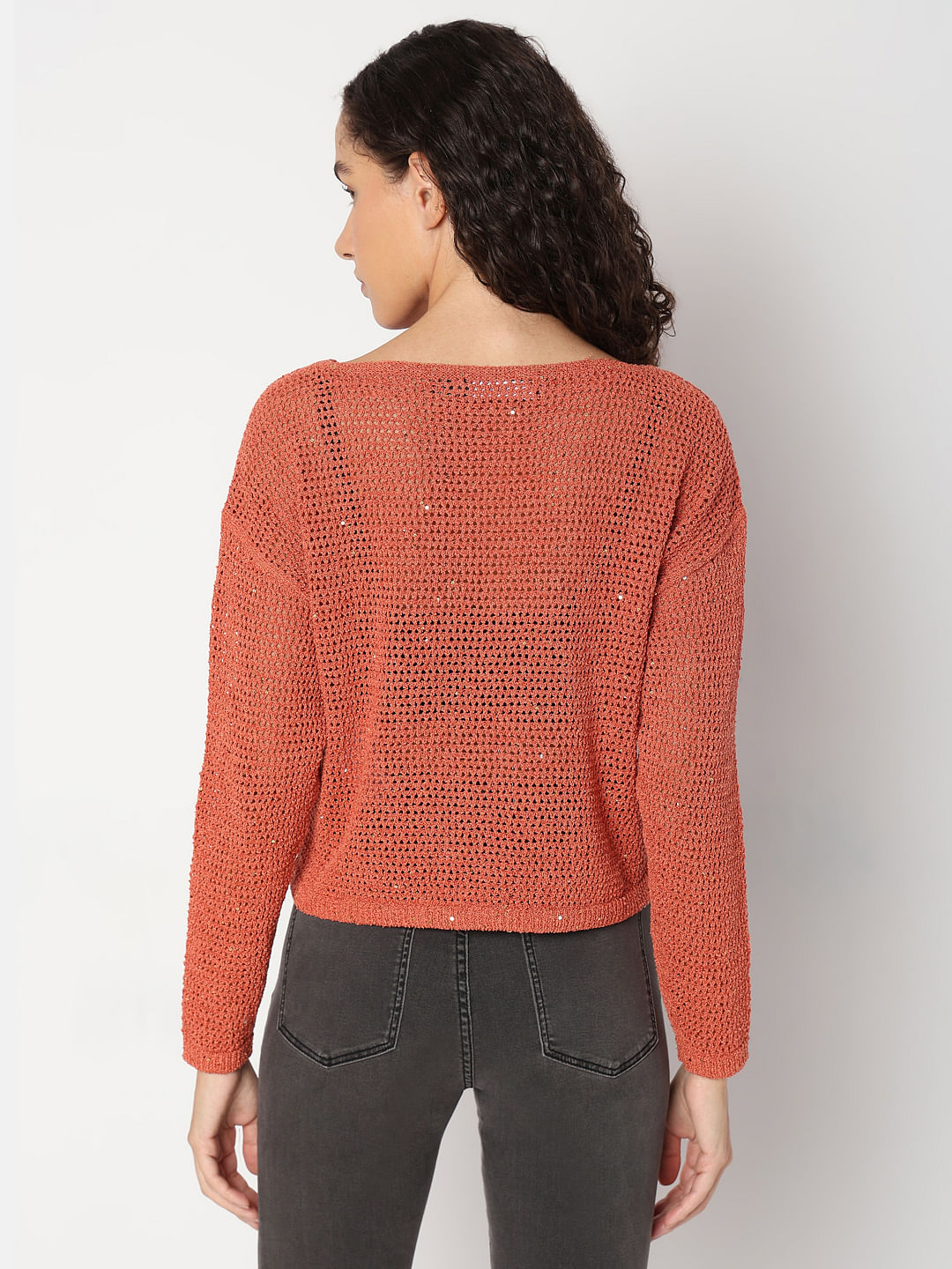 Red Boatneck Short Pullover