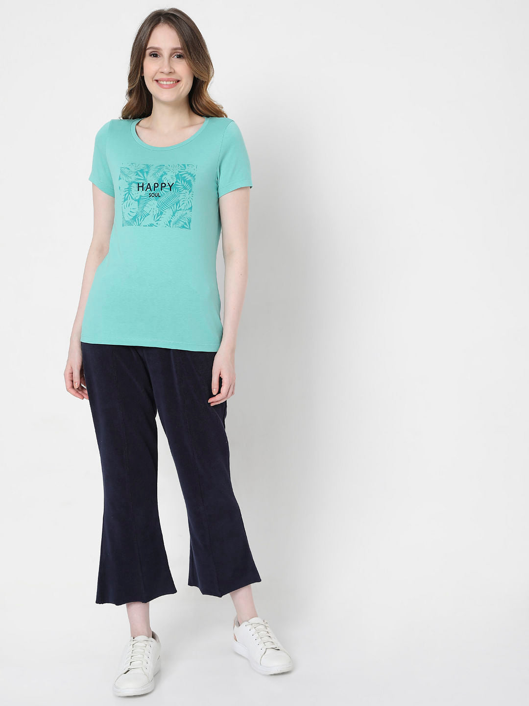 Blue Graphic Print T-Shirt