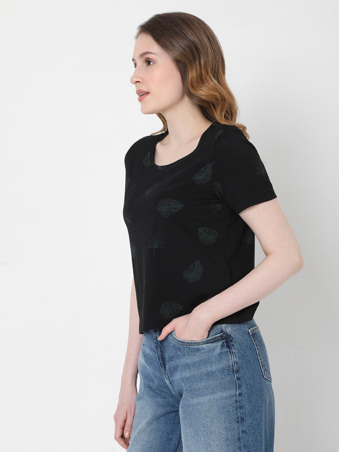 Black Printed T-Shirt