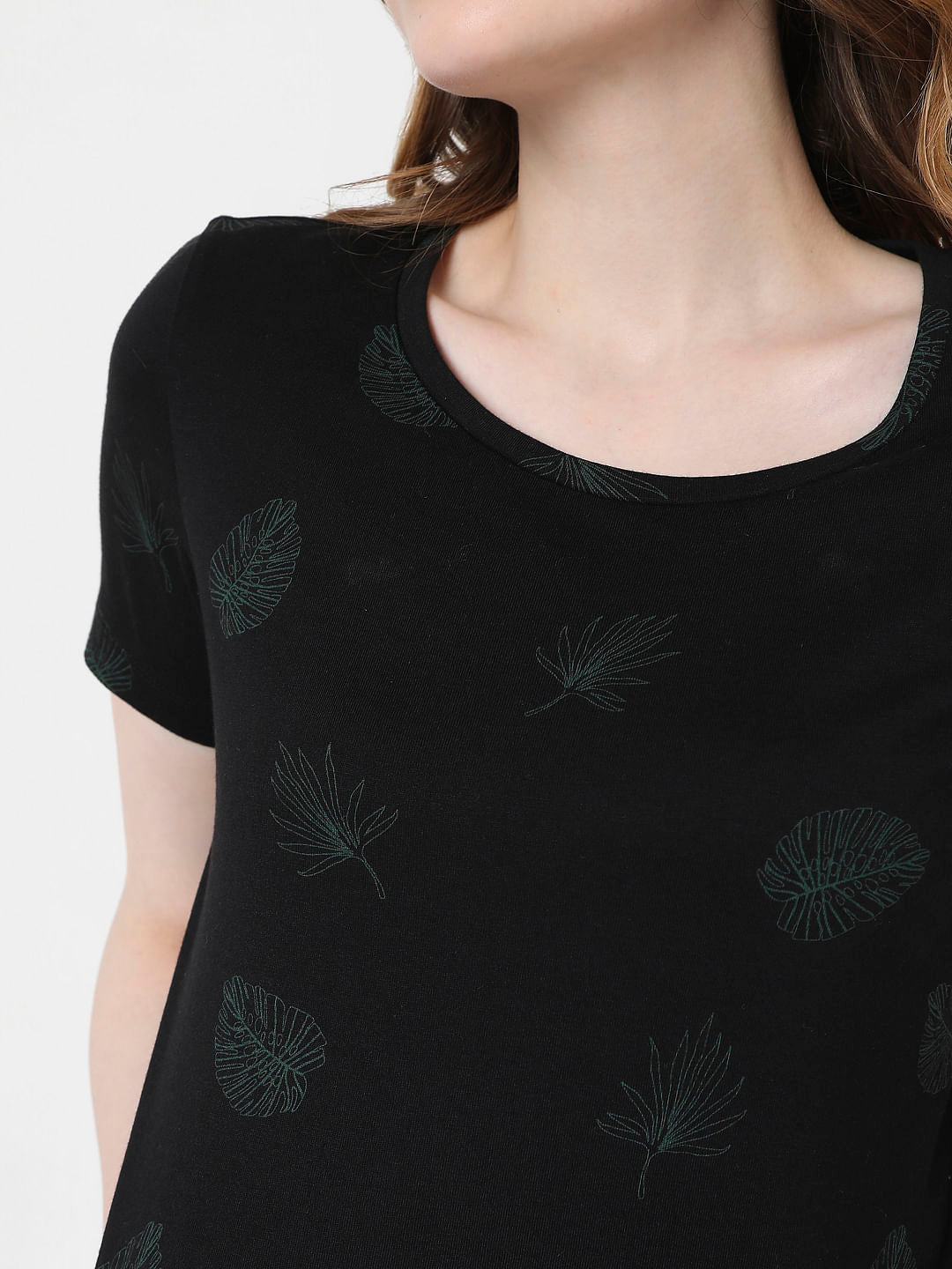 Black Printed T-Shirt