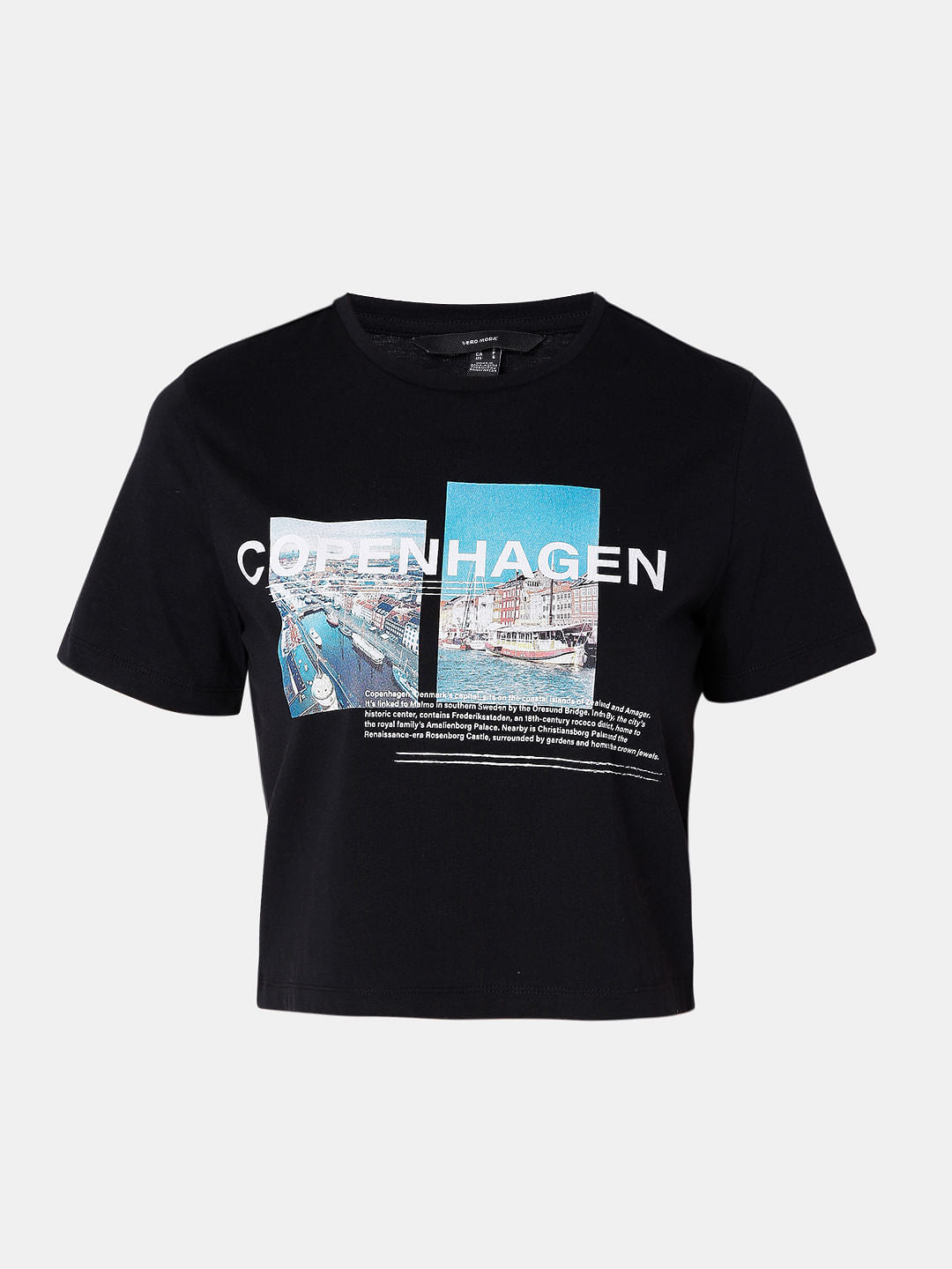 Black Graphic Print T-Shirt