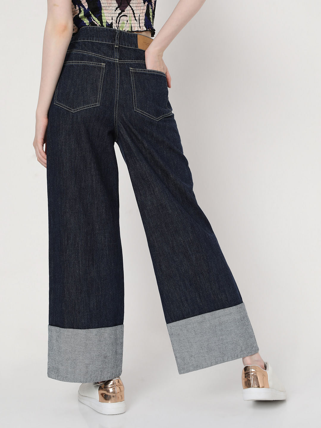 Blue High Rise Petra Bootcut Jeans