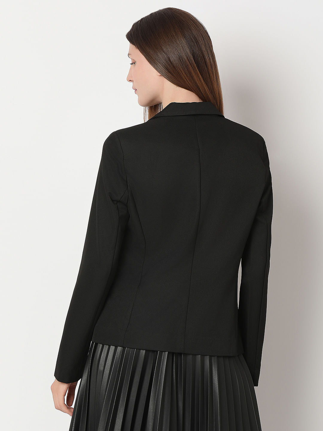 Black Single Breasted Blazer