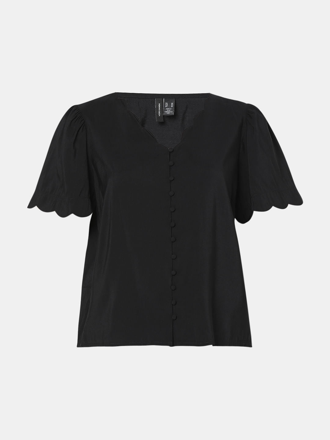 Black Short Sleeves Top