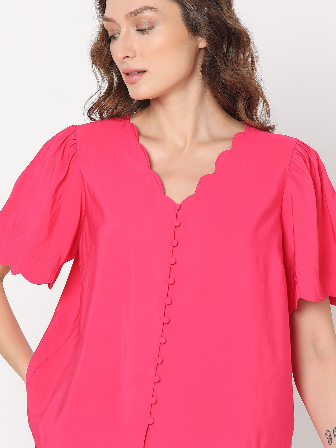 Pink Short Sleeves Top