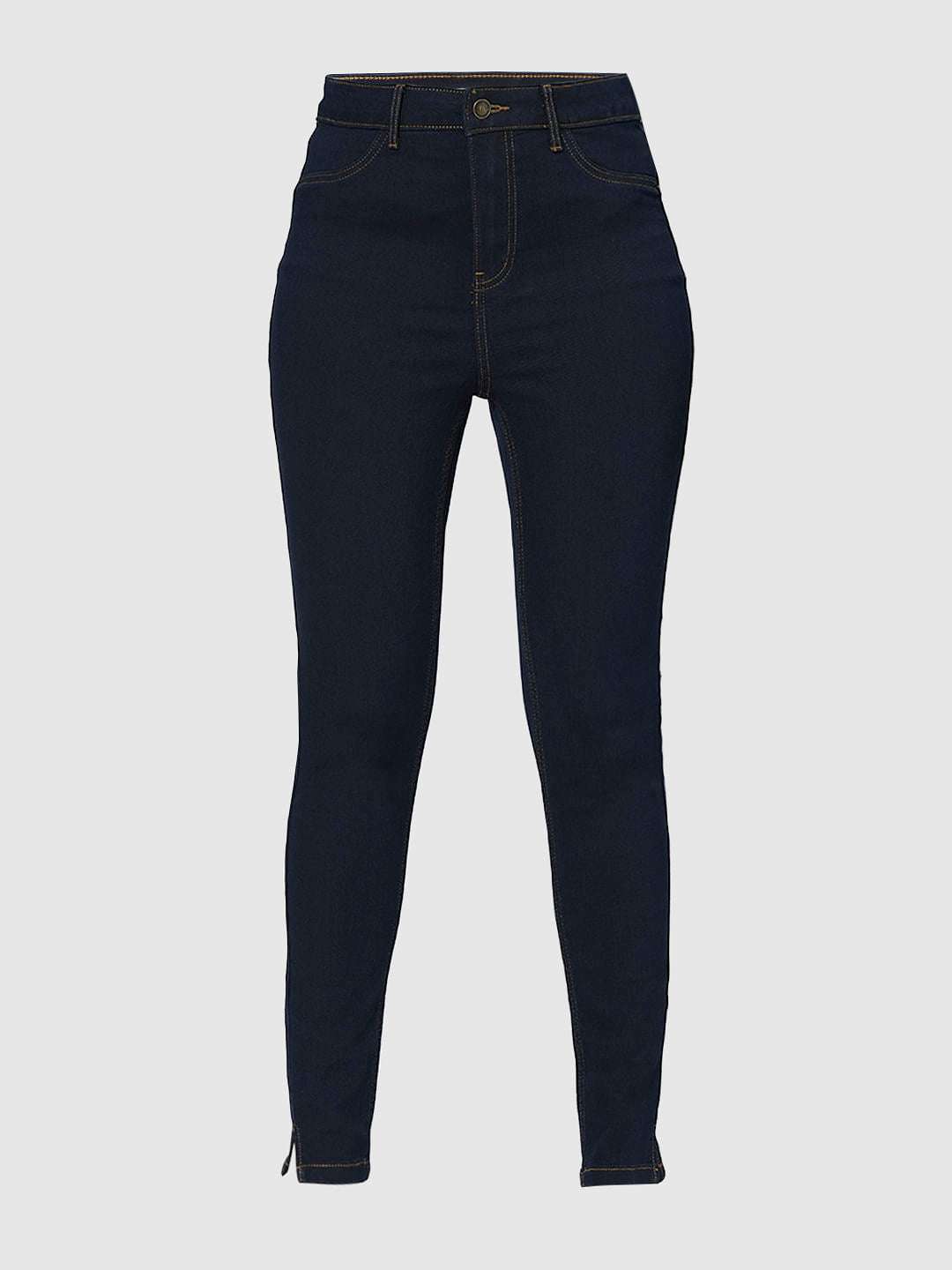 I.Scenery By Vero Moda Dark Blue High Rise Skinny Jeggings