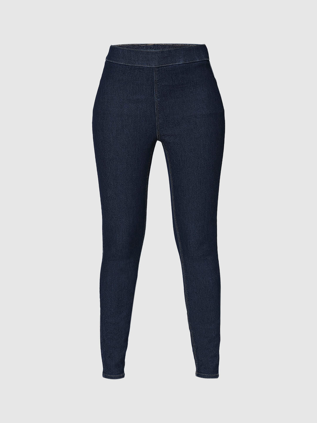 I.Scenery By Vero Moda Dark Blue High Rise Skinny Jeggings