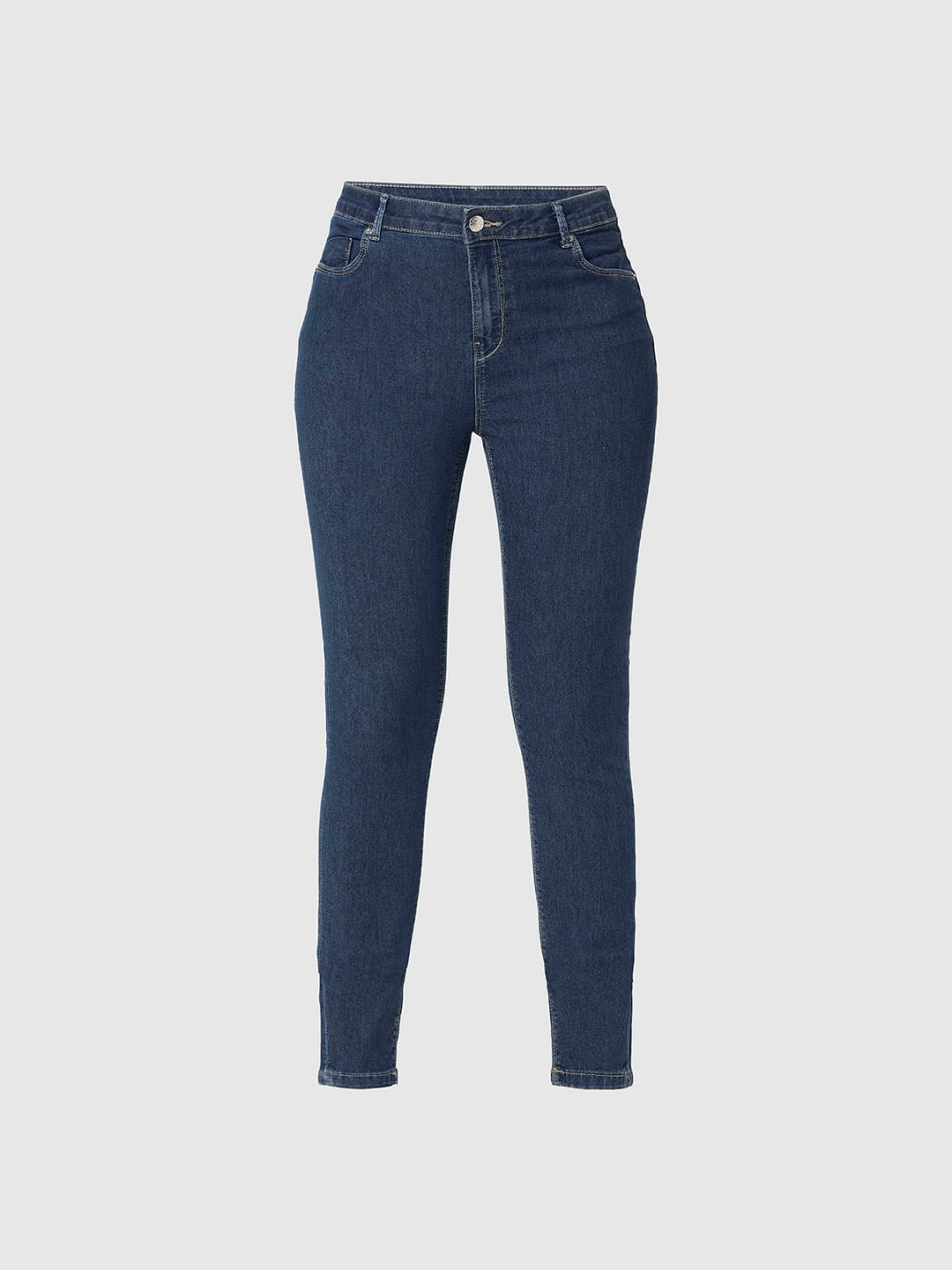I.Scenery By Vero Moda Blue Mid Rise Wendy Skinny Fit Jeans
