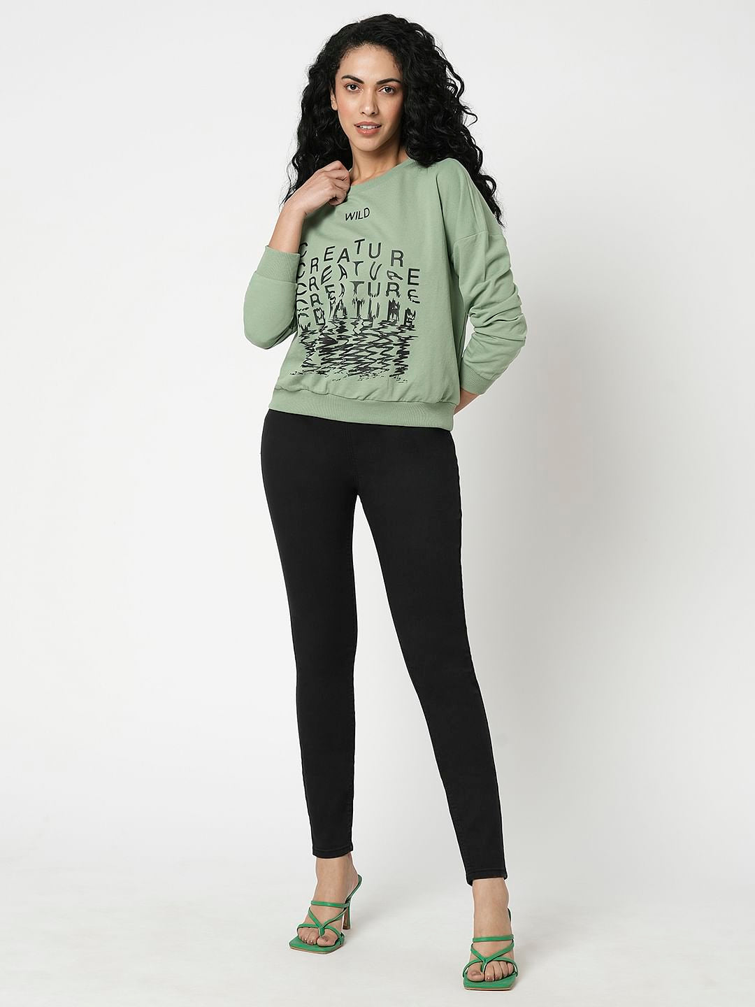 I.Scenery By Vero Moda Black High Rise Skinny Jeggings