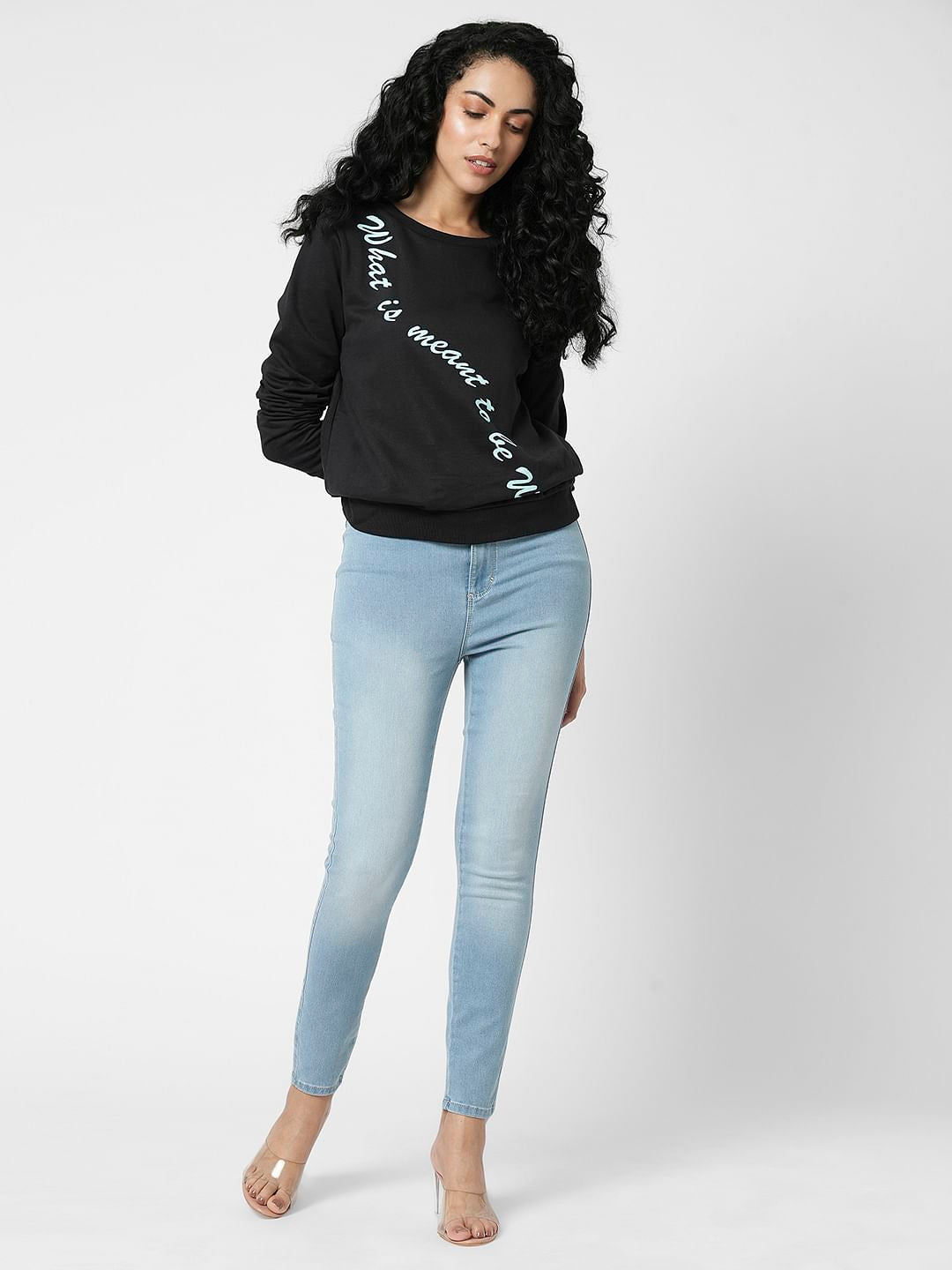 I.Scenery By Vero Moda Light Blue High Rise Wendy Skinny Fit Jeans