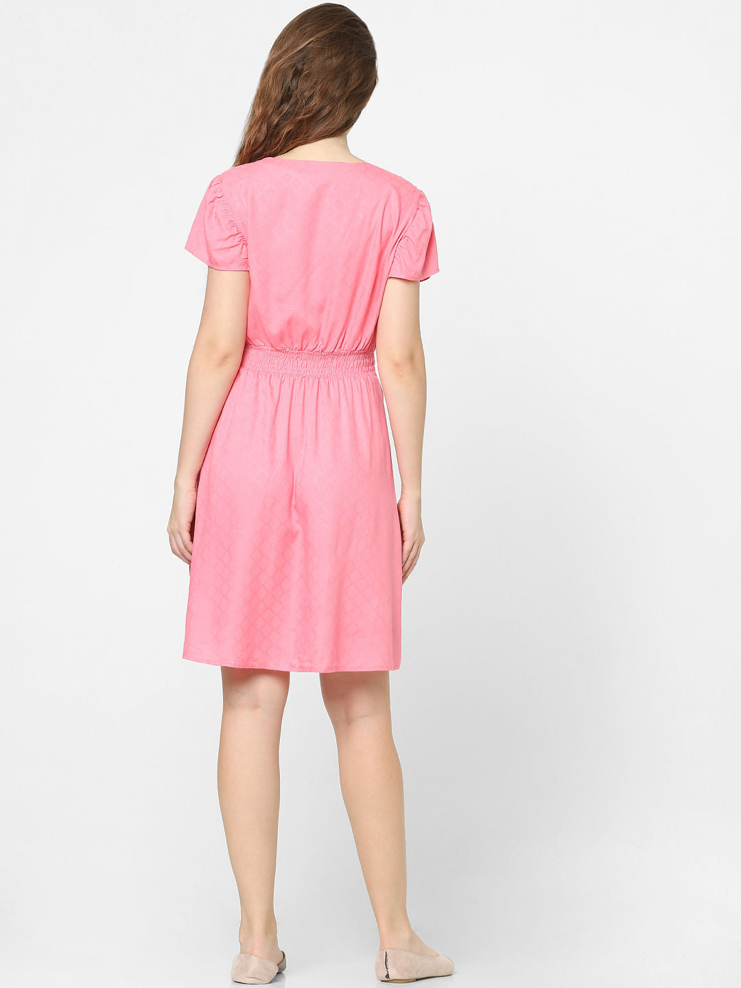 Pink Fit & Flare Dress