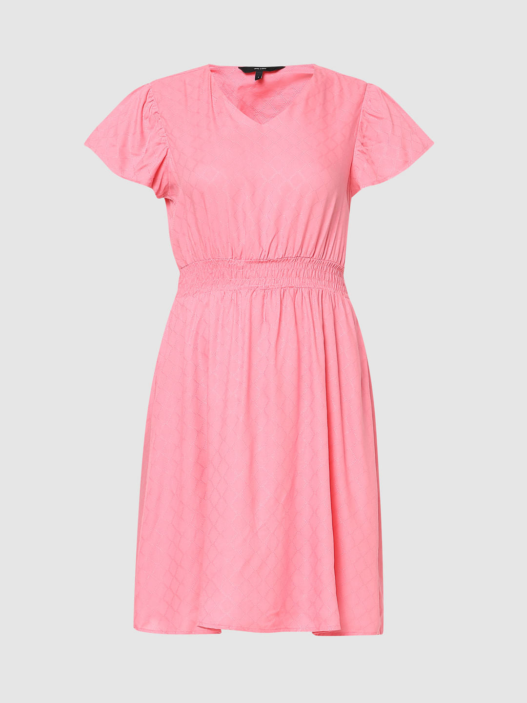 Pink Fit & Flare Dress