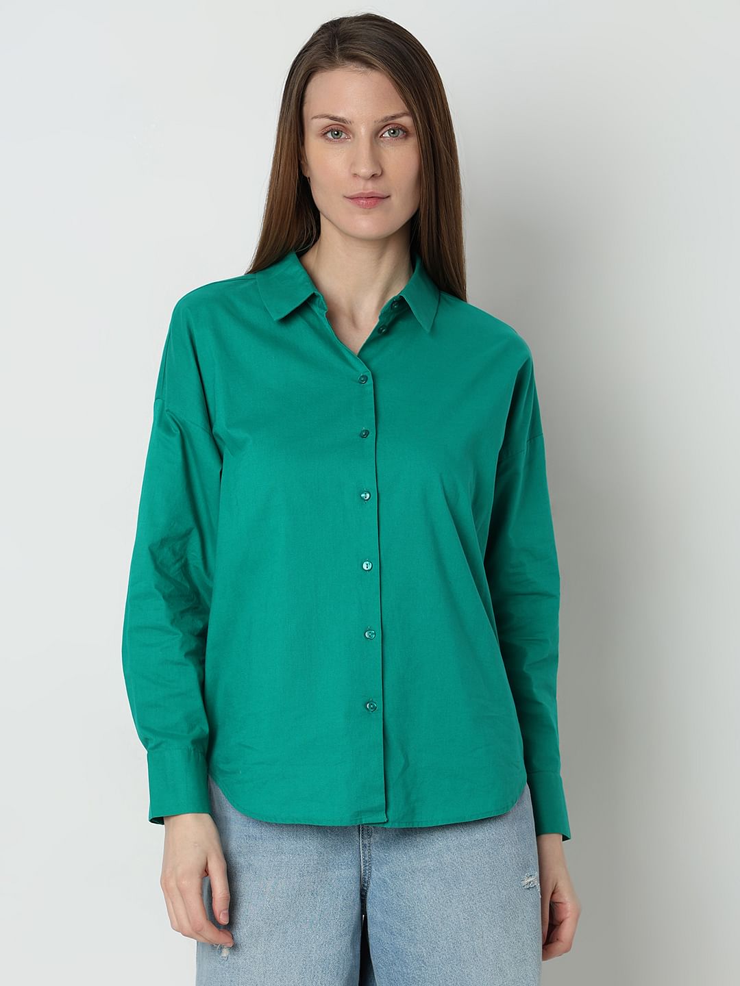 Green Cotton Shirt