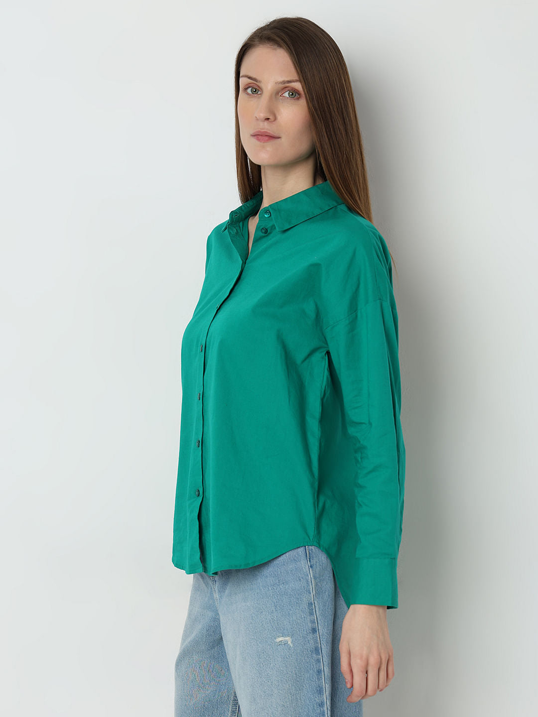 Green Cotton Shirt