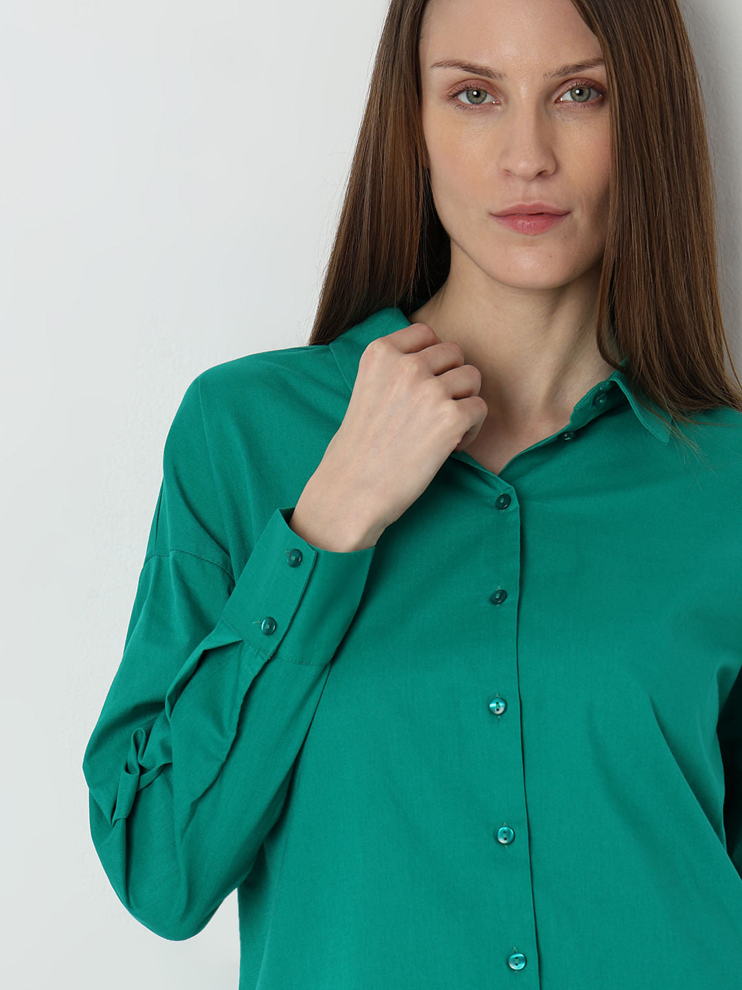 Green Cotton Shirt