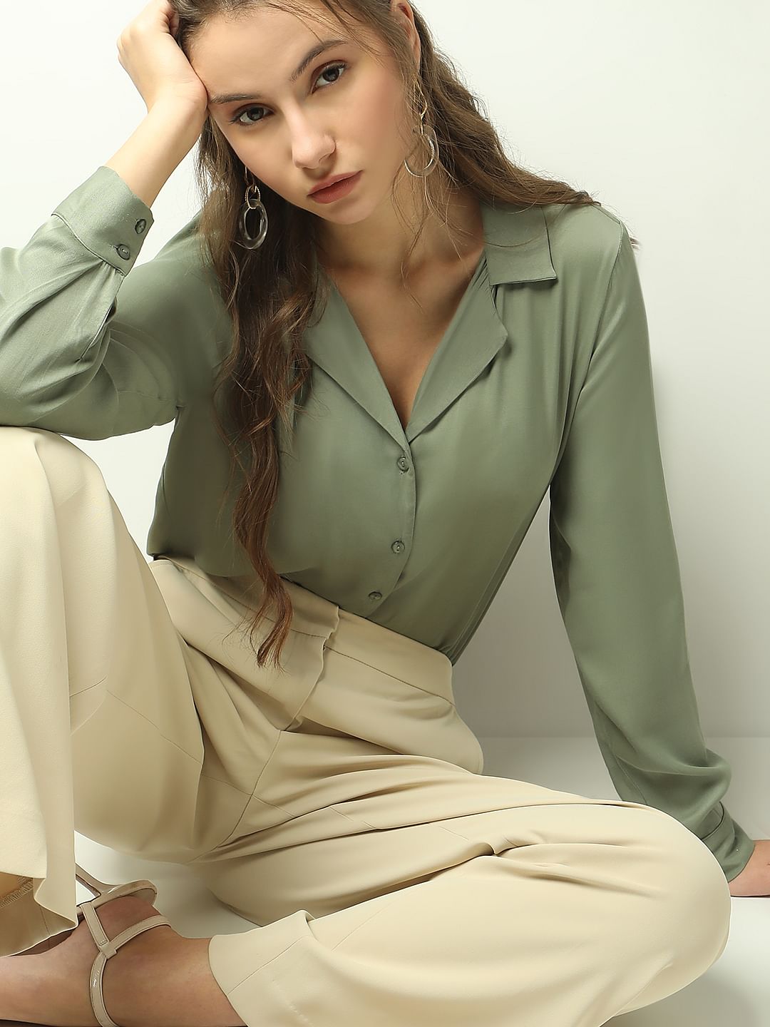 Green Oversized Shirt