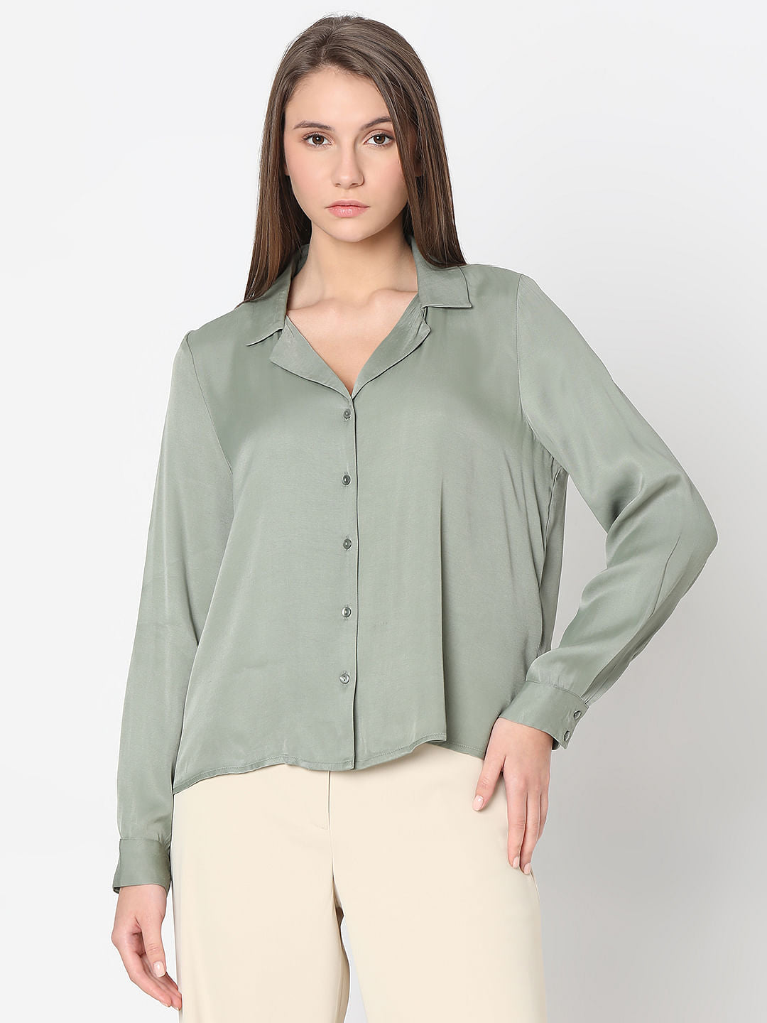 Green Oversized Shirt