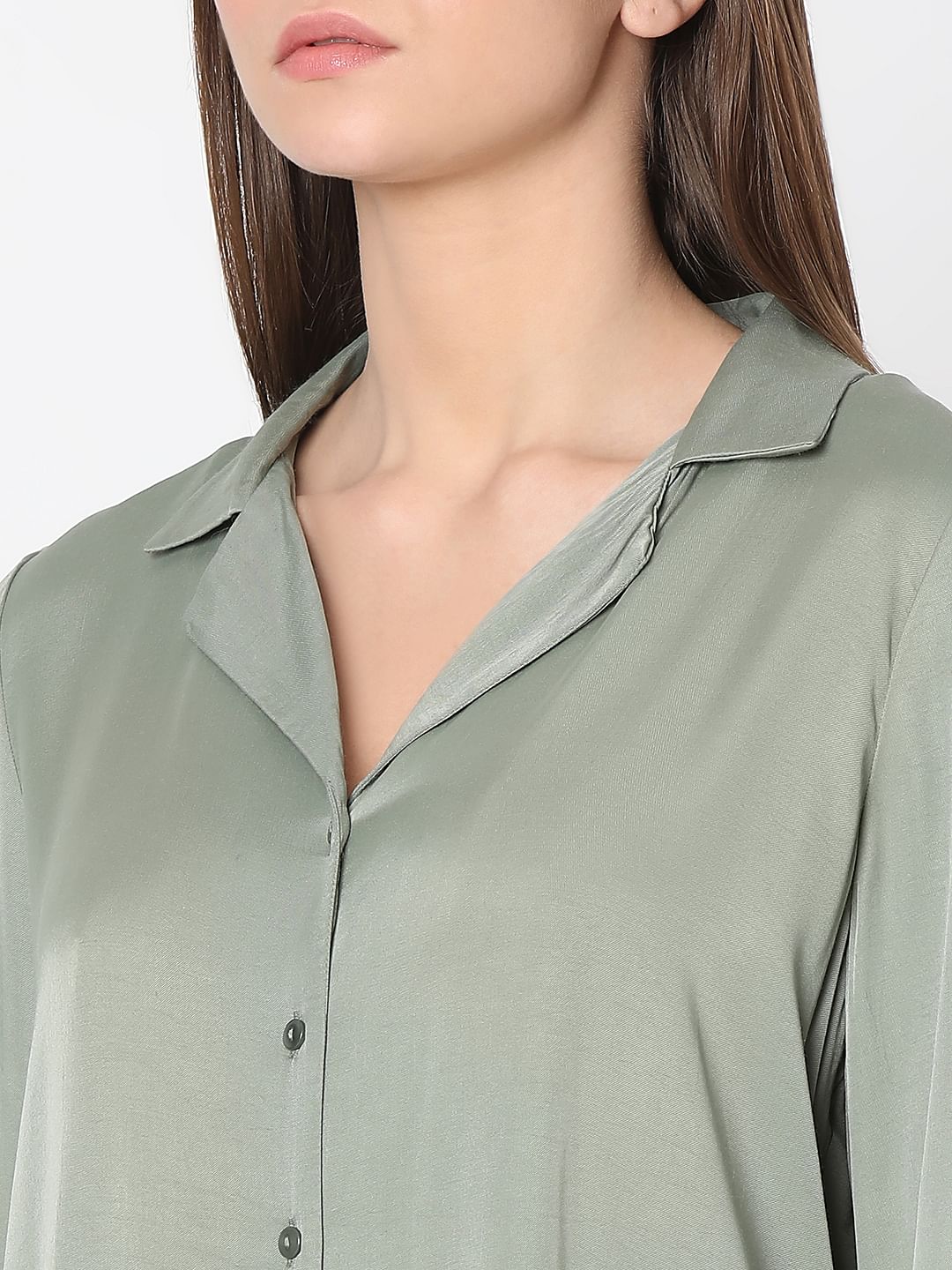 Green Oversized Shirt