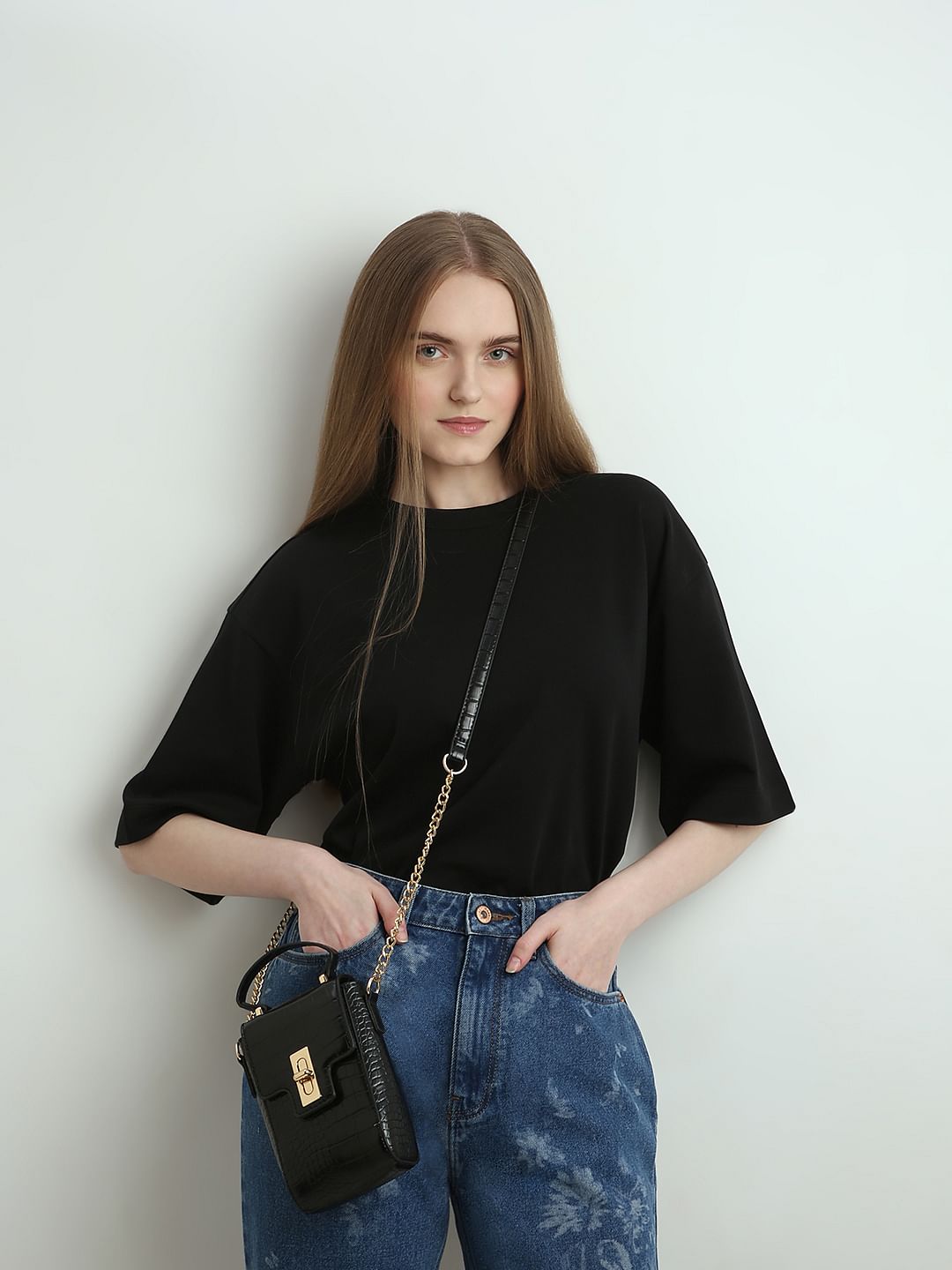 Black Relaxed Fit Top