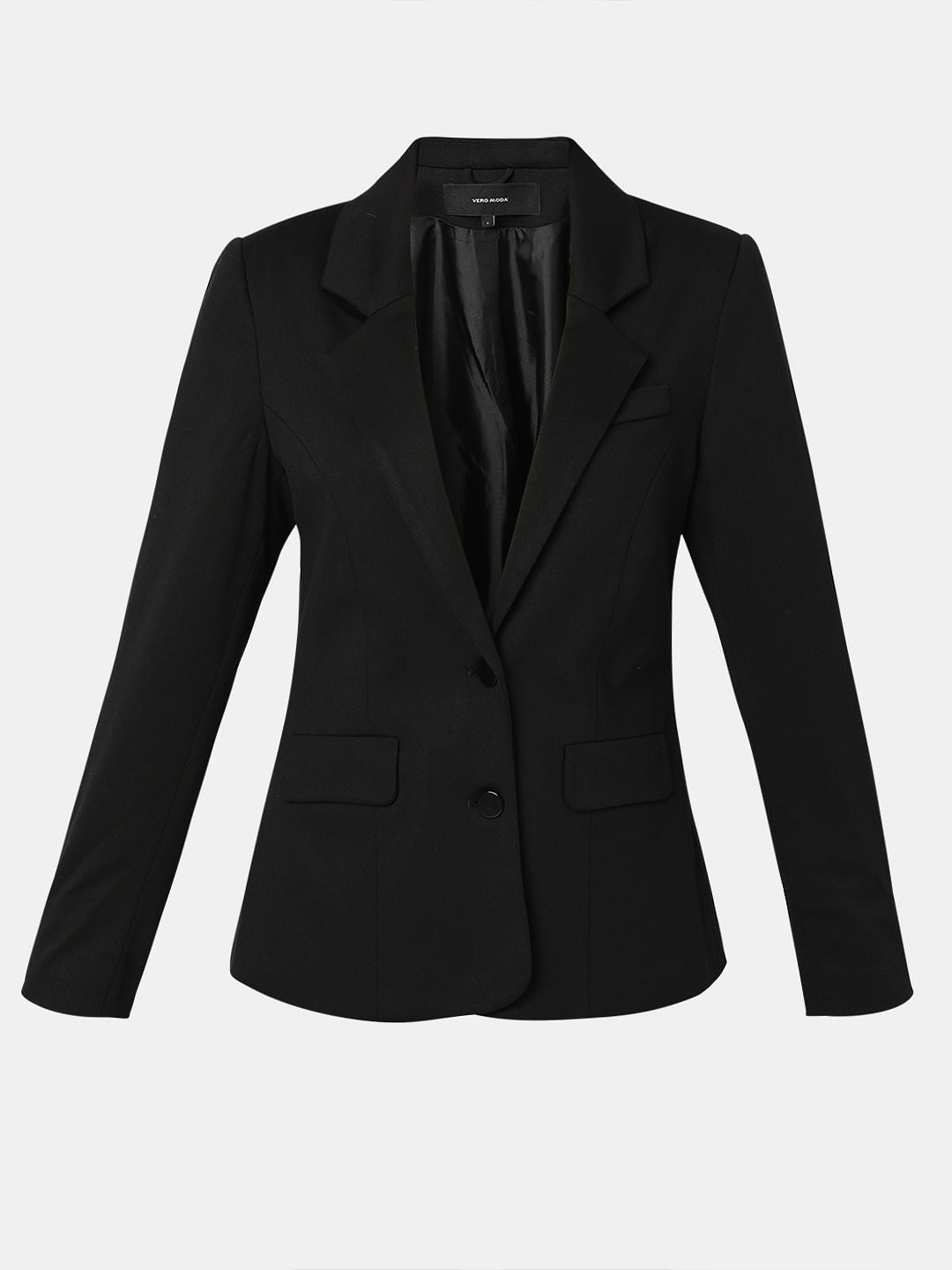 Black Double Button Blazer