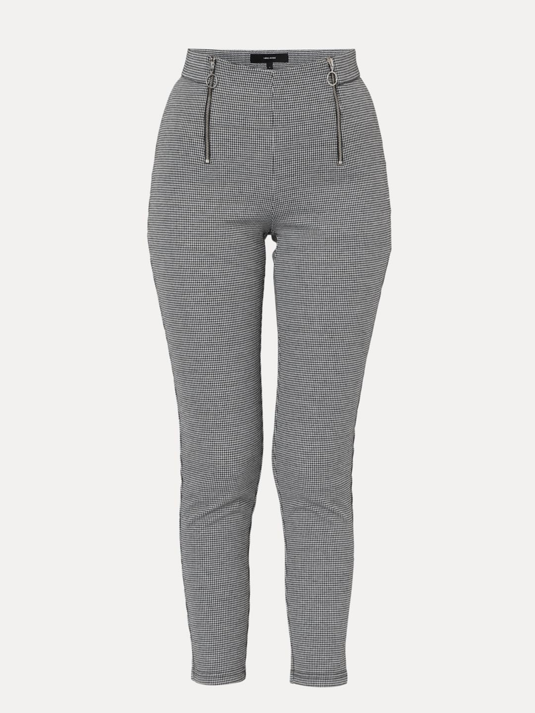 Black High Rise Houndstooth Jeggings