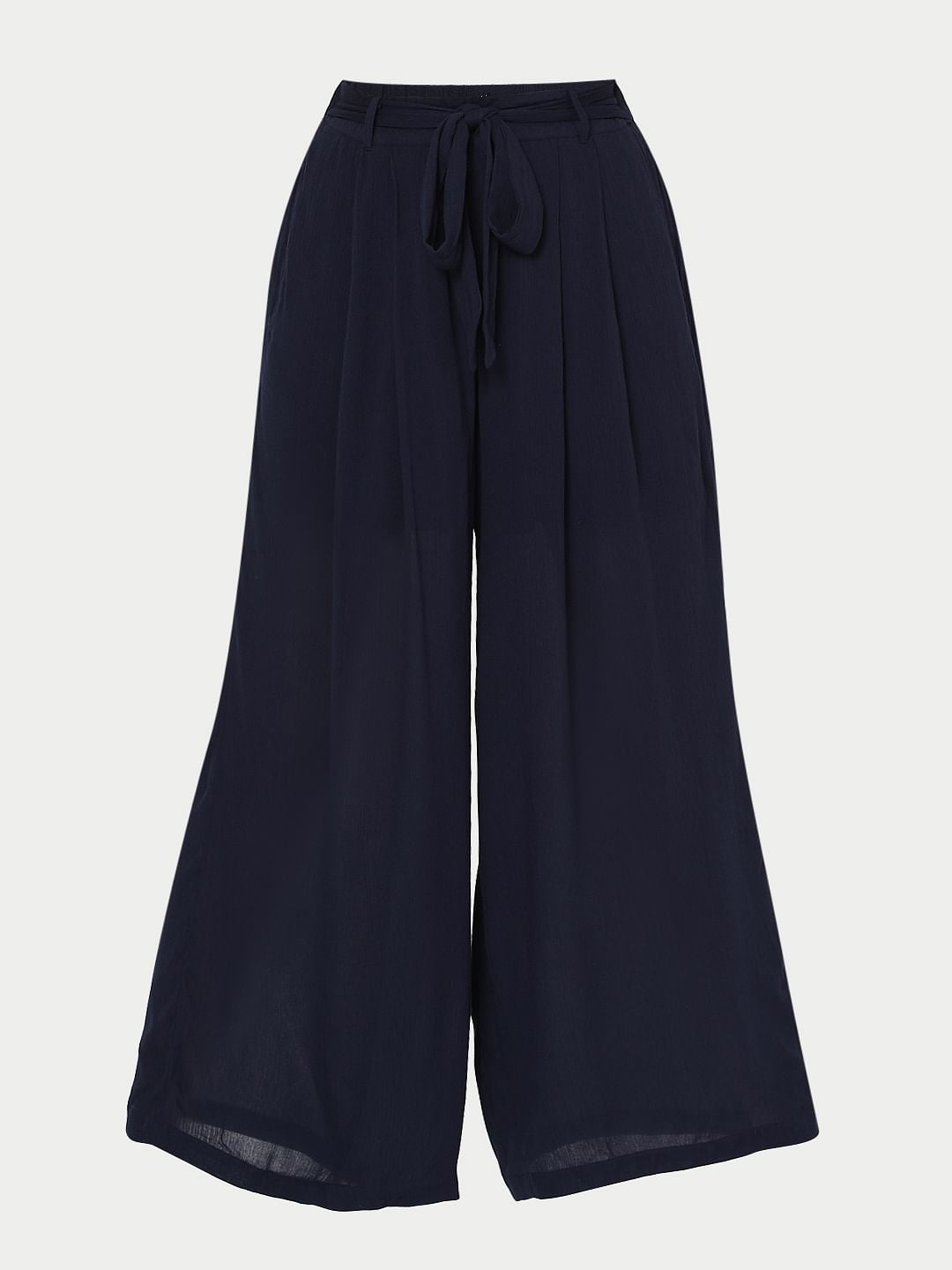 Blue Tie Up Pants
