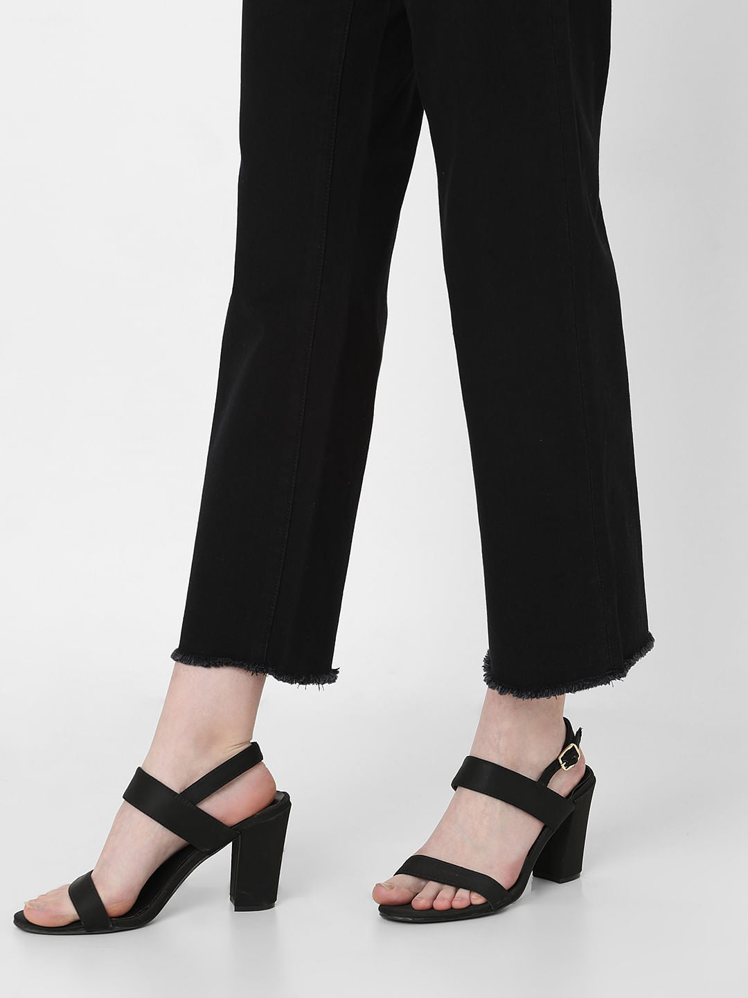 Black High Rise Zoey Wide Leg Jeans