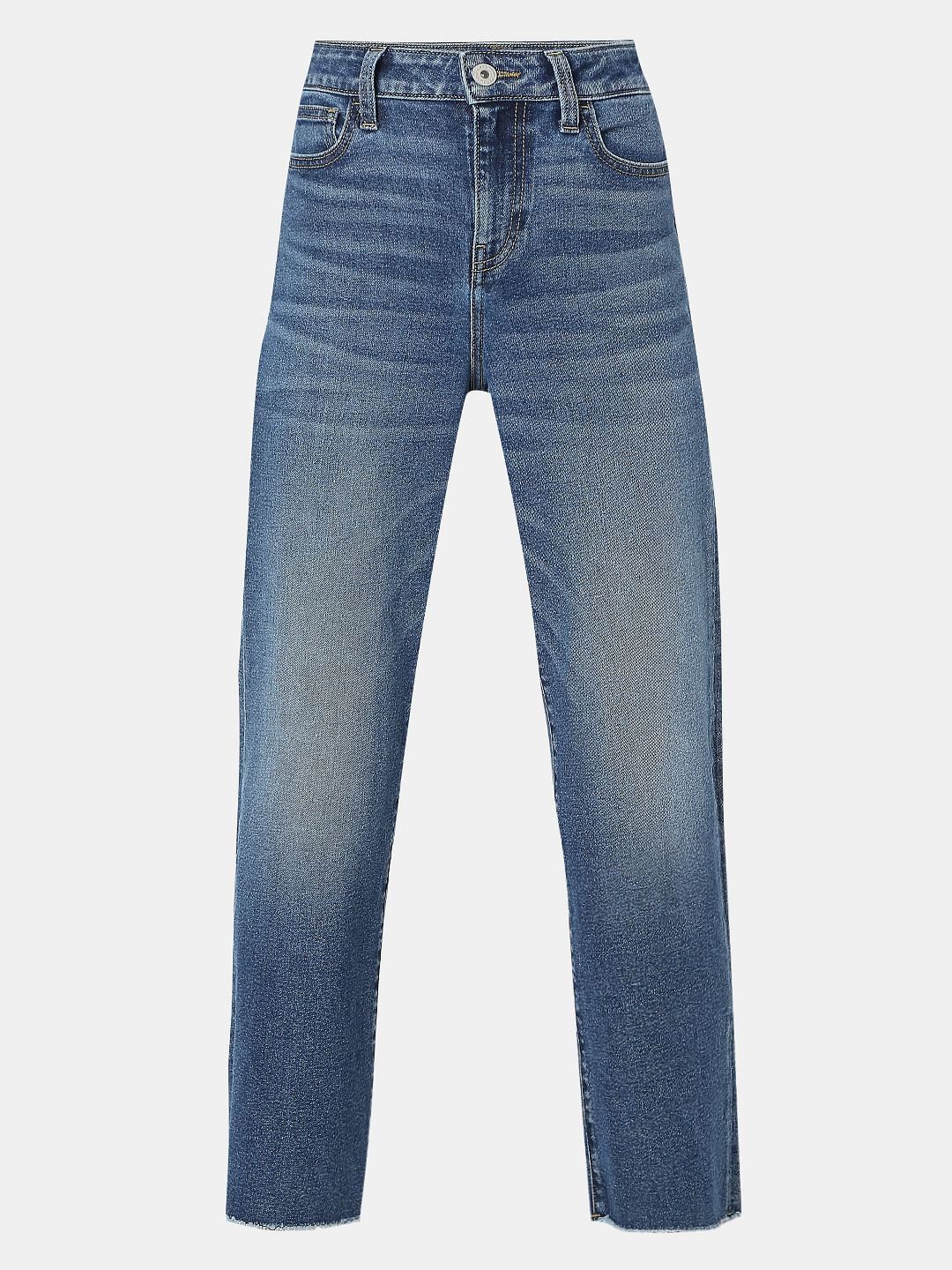 Dark Blue High Rise Zoey Wide Leg Jeans