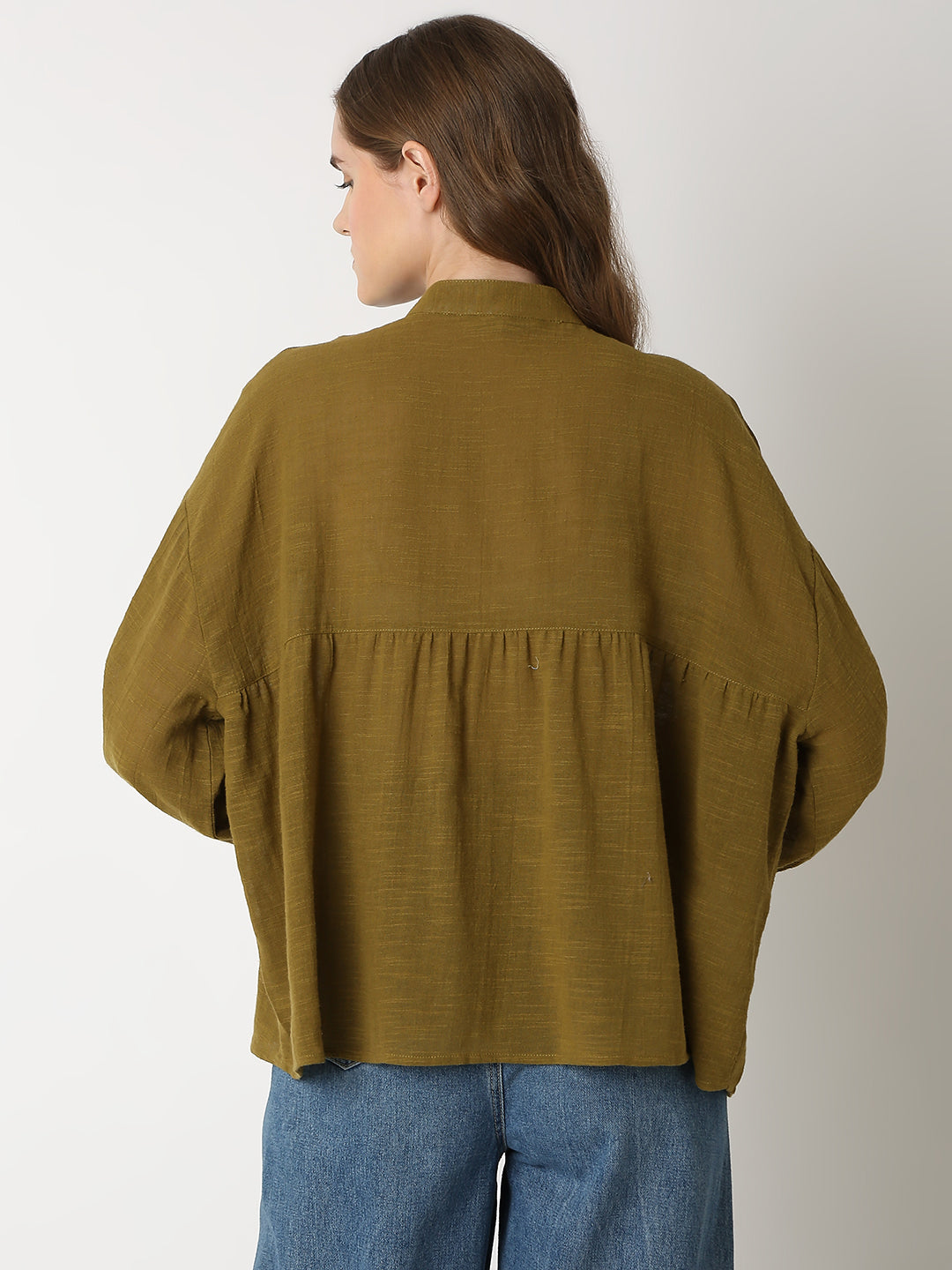 Olive Cotton Top