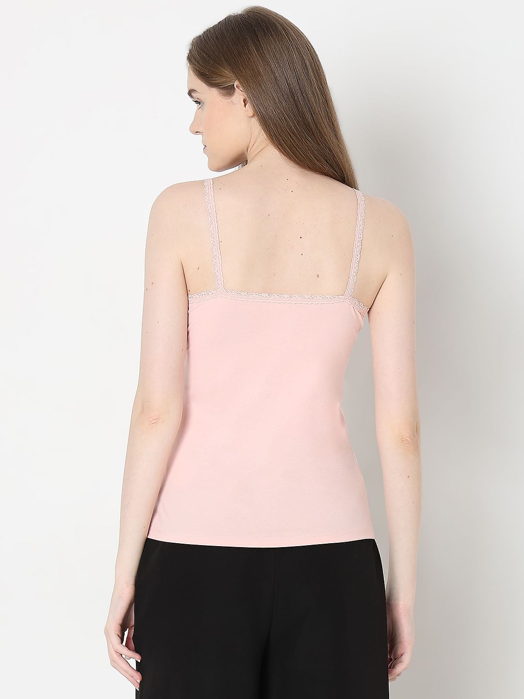 Intimates Pack Of 2 Light Pink & Nude Camisoles