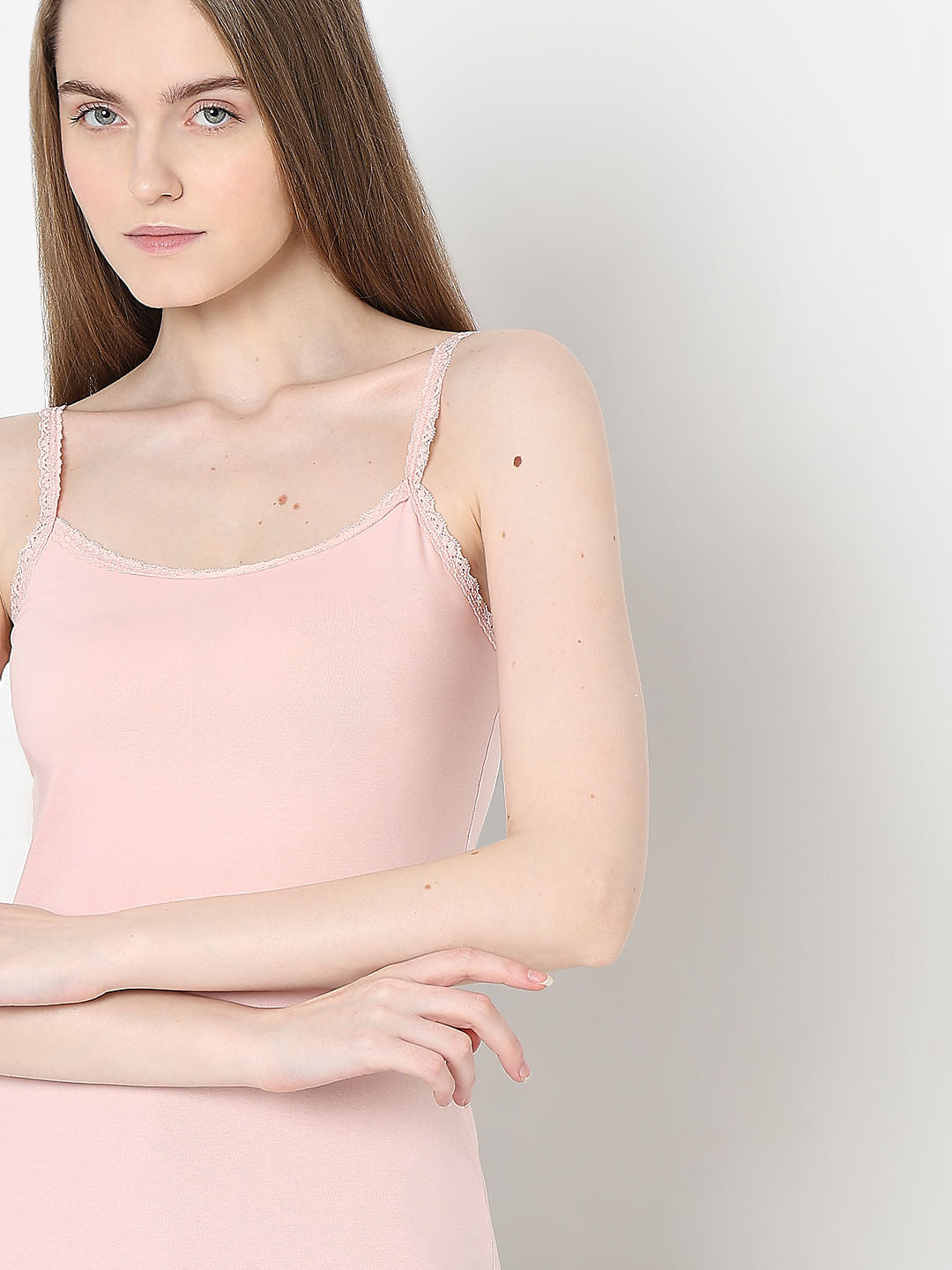 Intimates Pack Of 2 Light Pink & Nude Camisoles