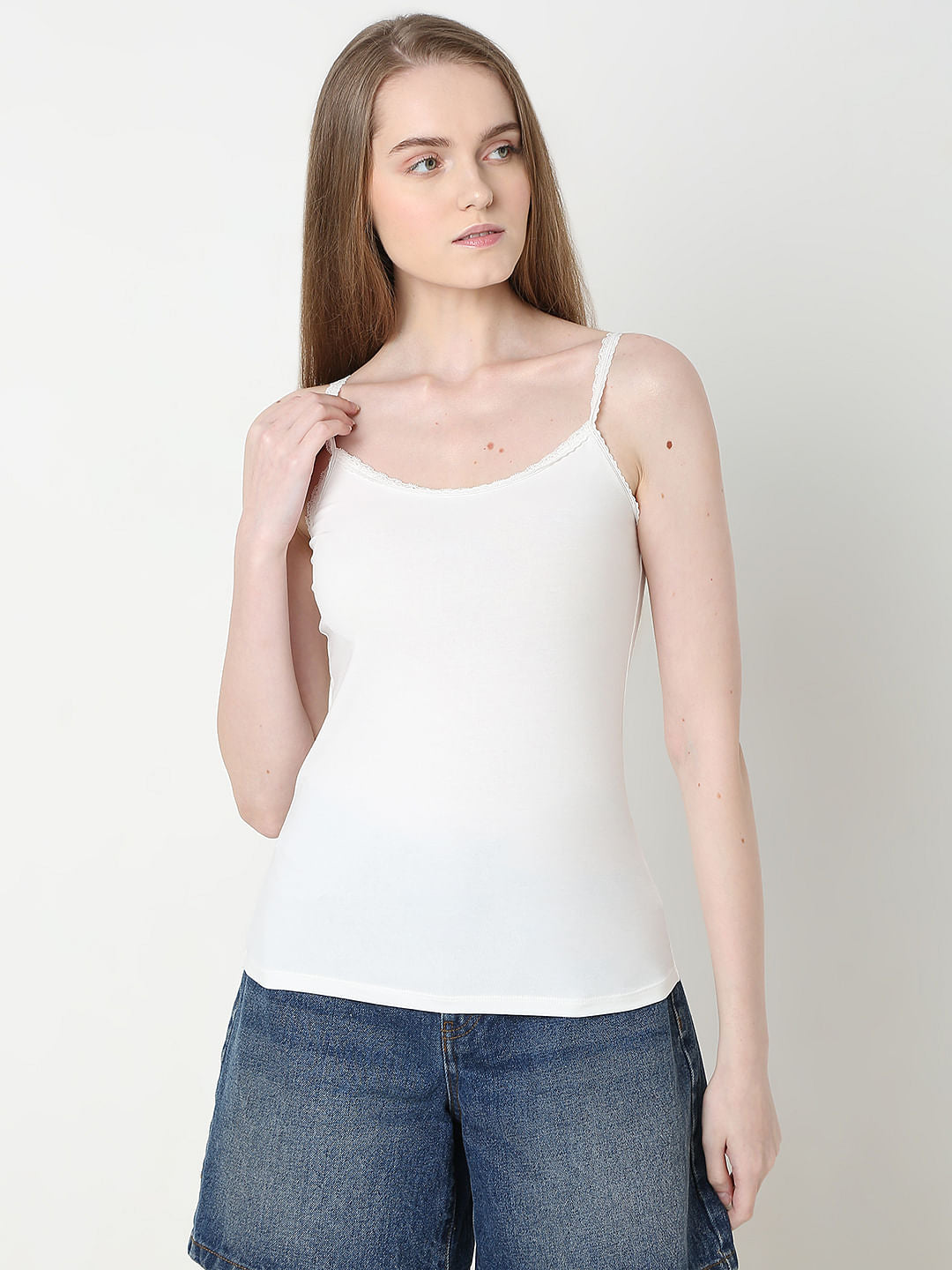 Intimates Pack Of 2 Black & White Camisoles