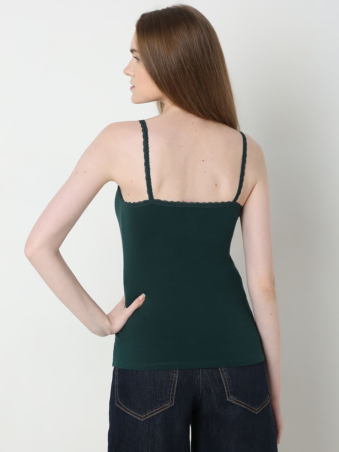 Intimates Pack Of 2 Light Blue & Green Camisoles