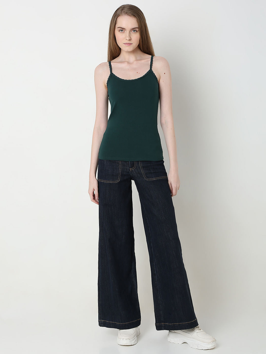 Intimates Pack Of 2 Light Blue & Green Camisoles