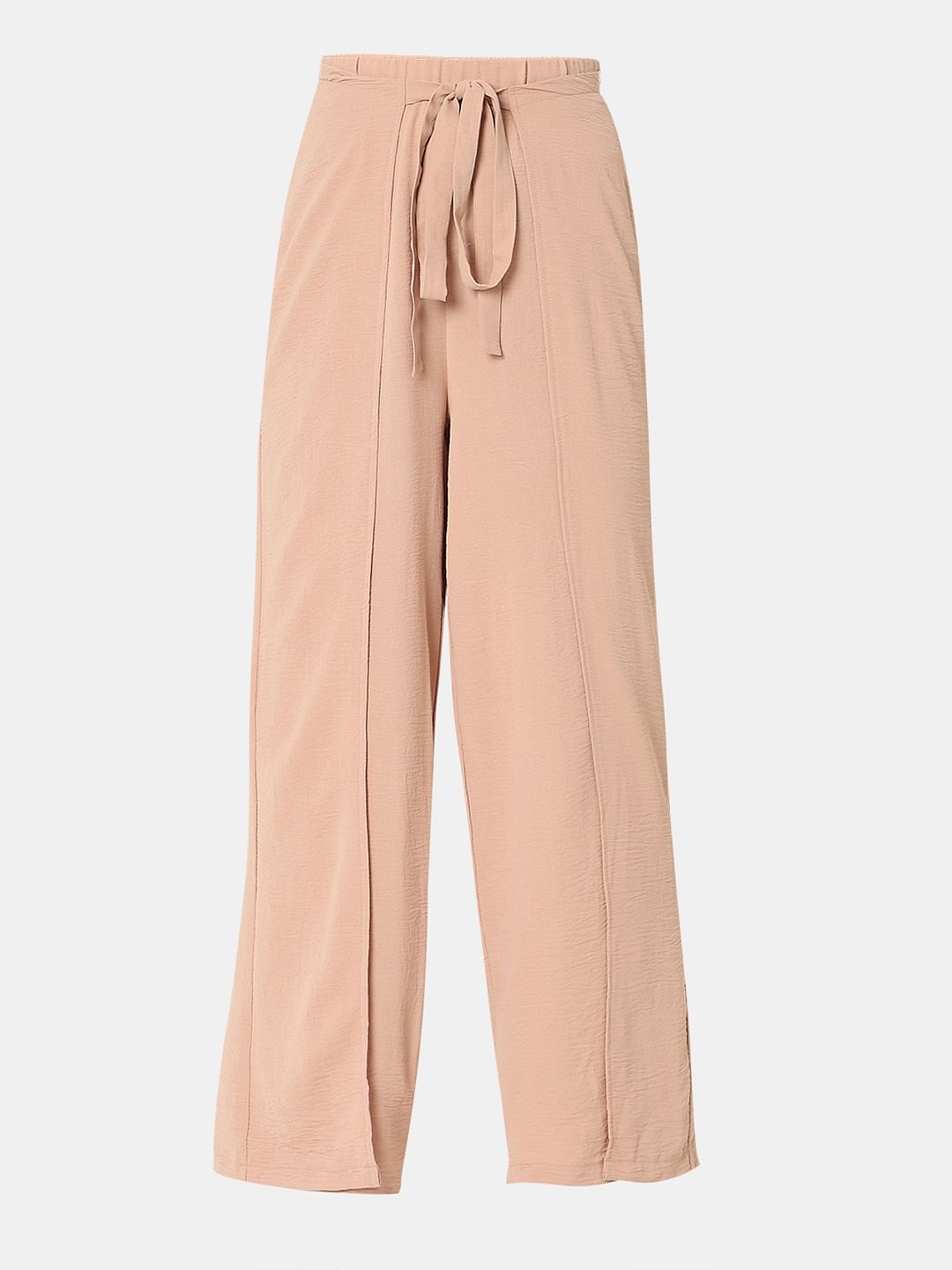 Nude High Rise Flared Pants