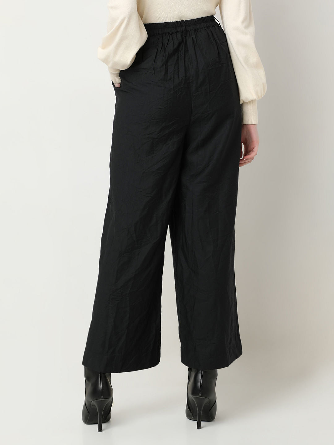 Black High Rise Pants