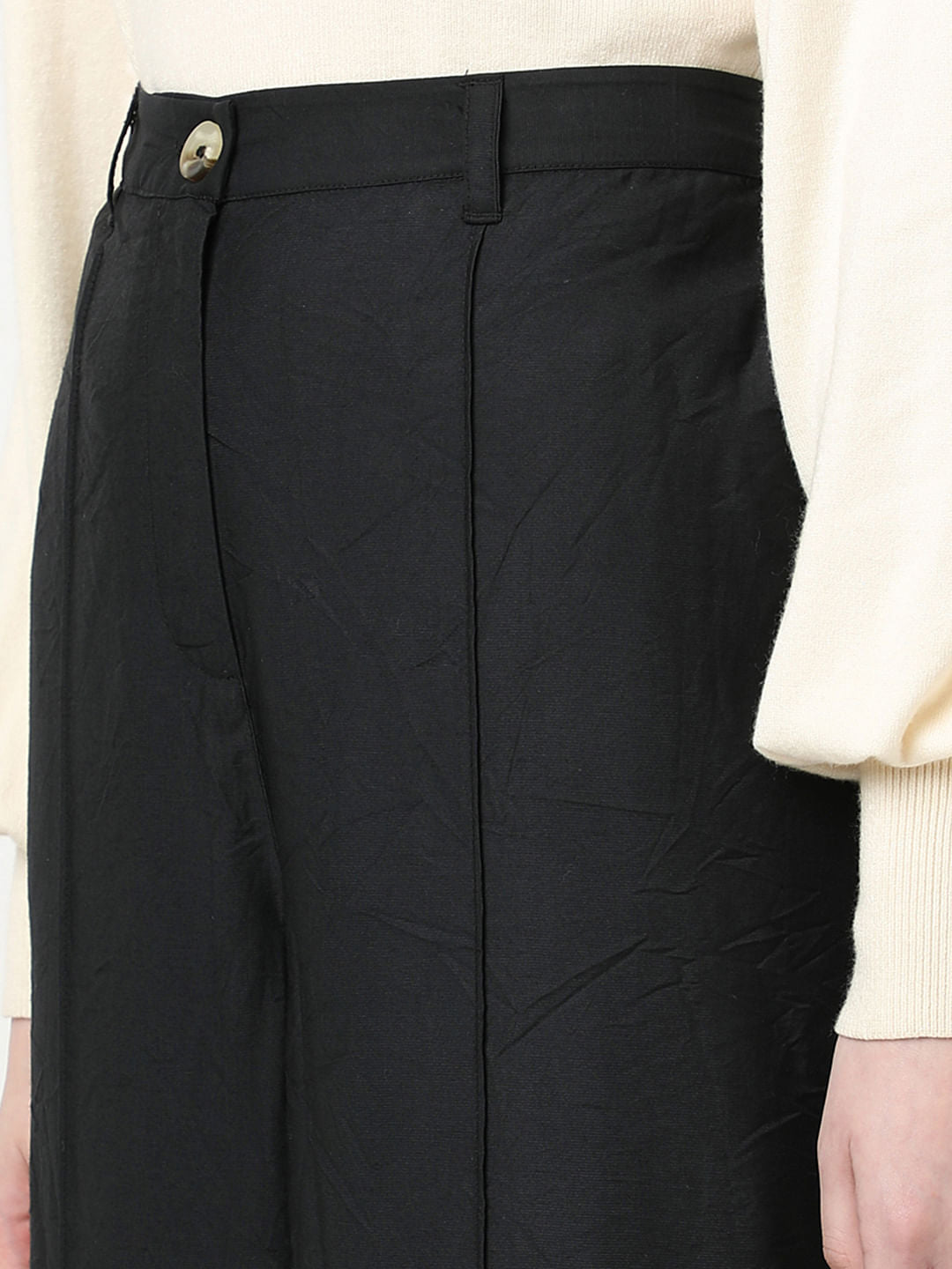 Black High Rise Pants