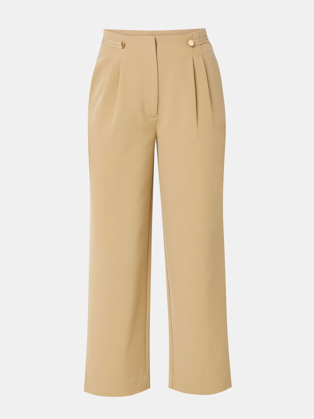 Tan High Rise Pants