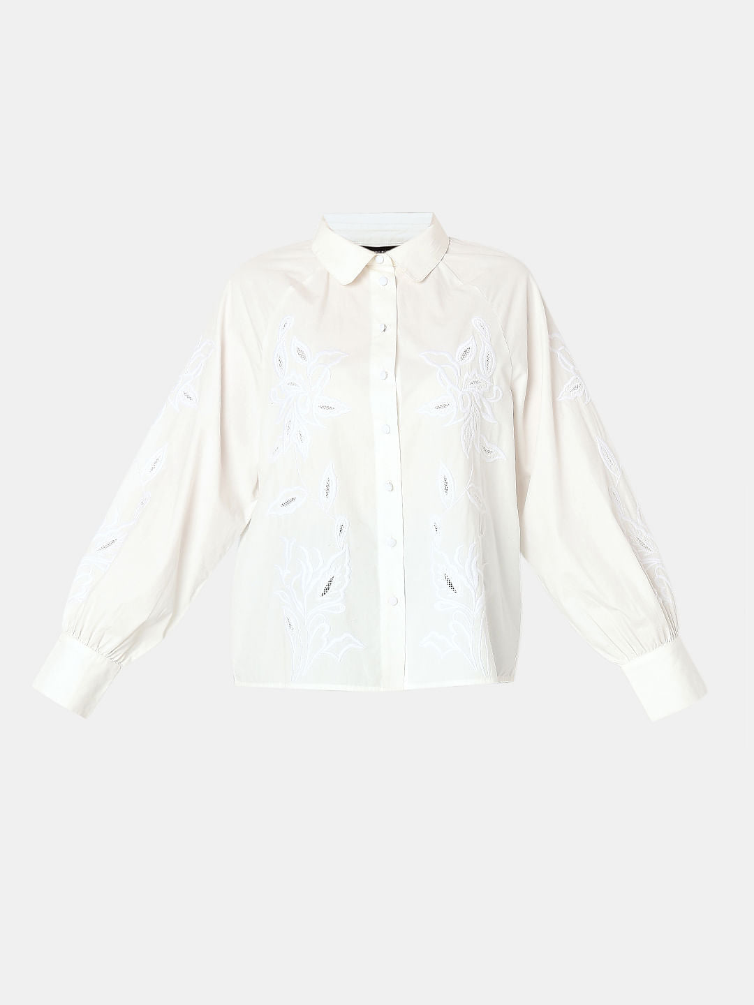 White Embroidered Shirt