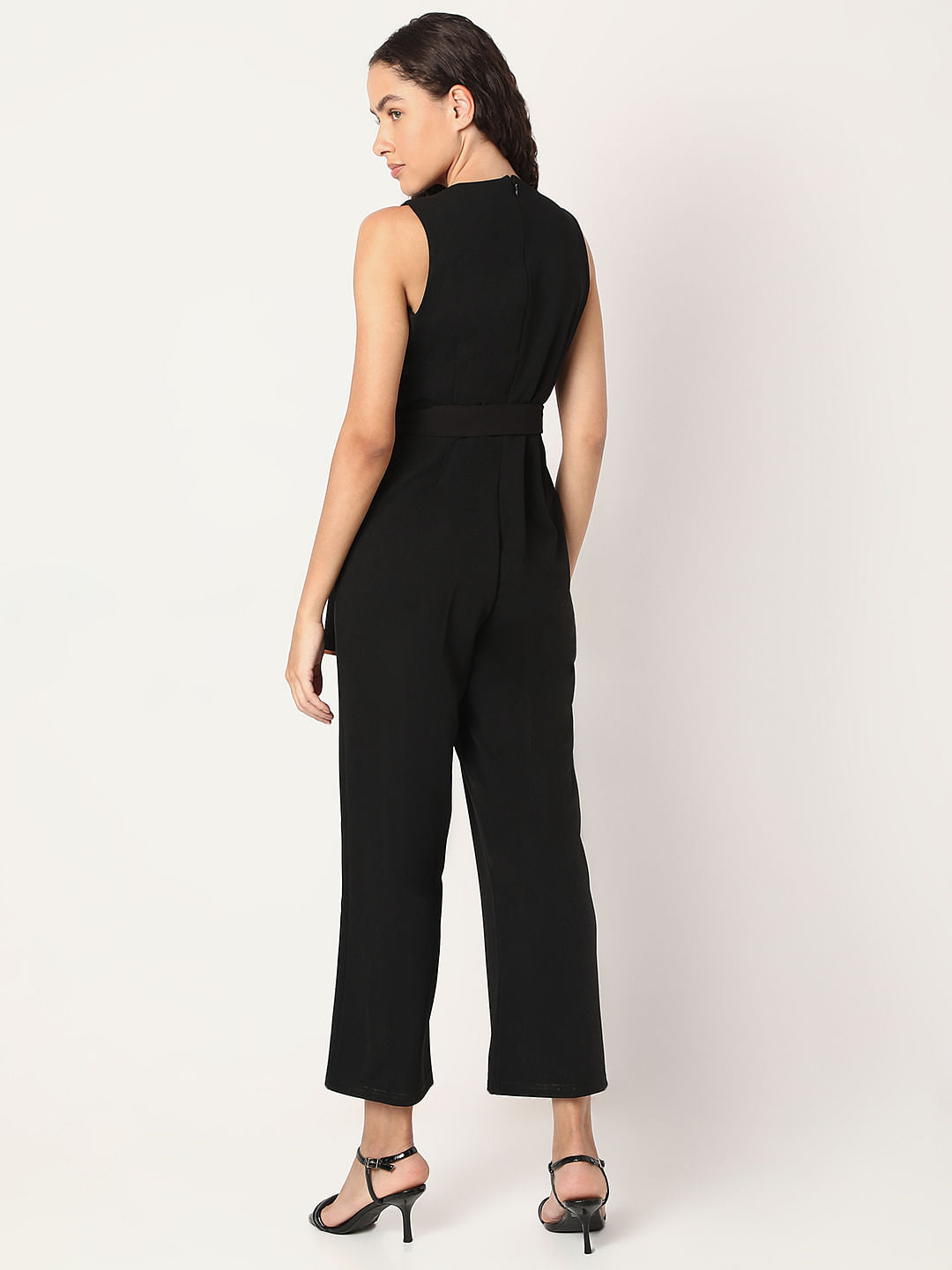 Black V-Neck Jumpsuit