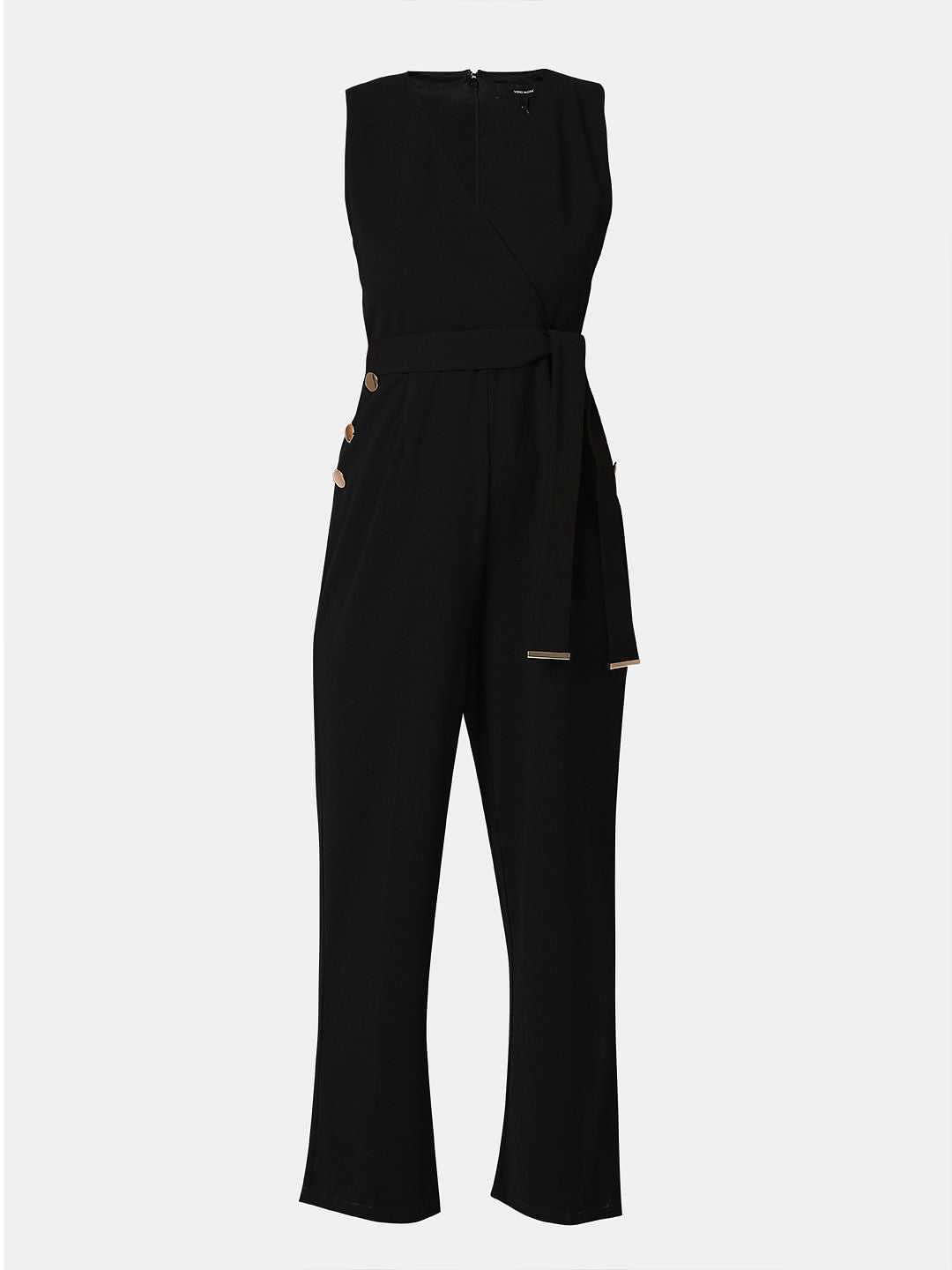 Black V-Neck Jumpsuit